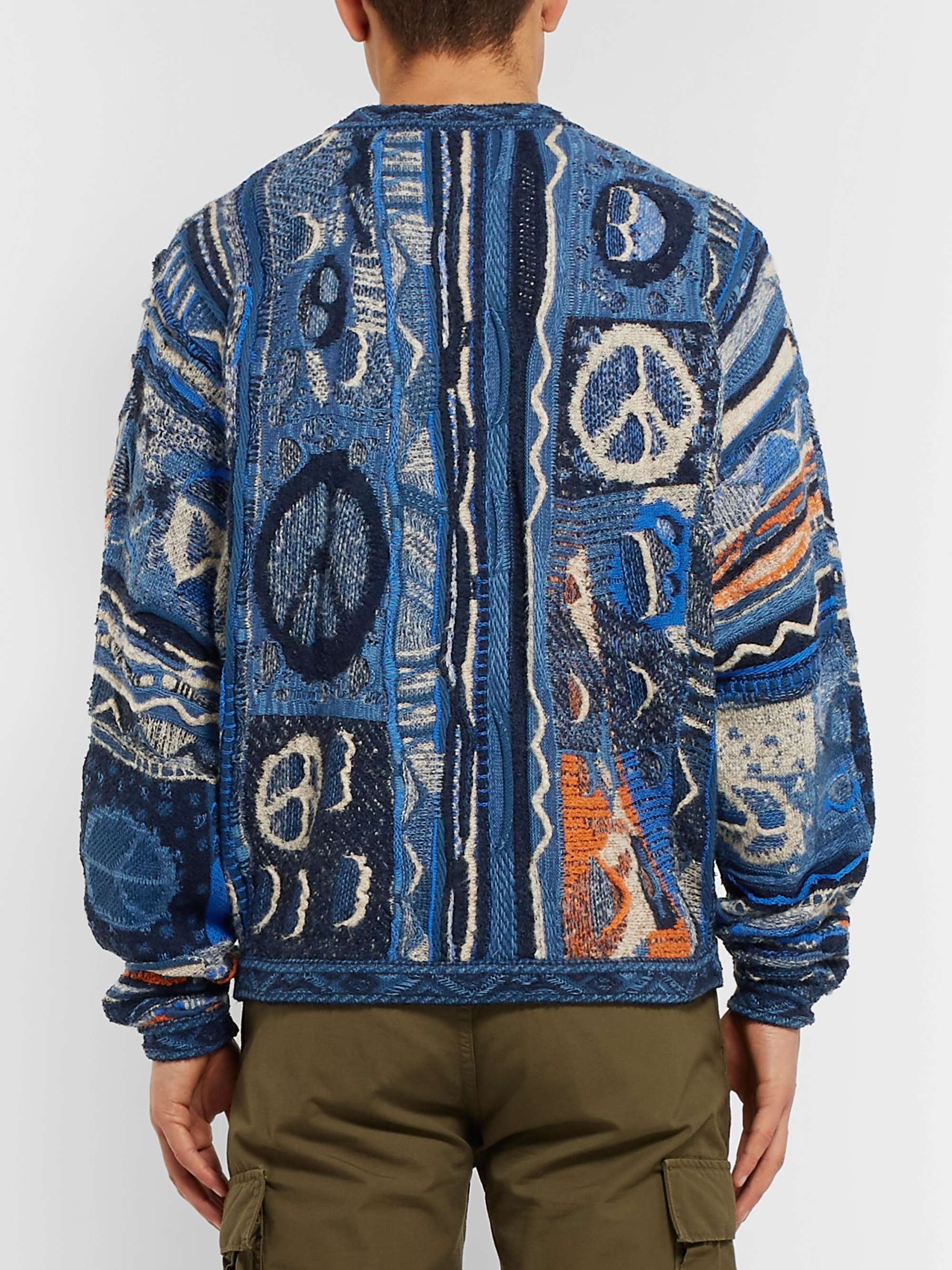 KAPITAL Cotton-Blend Jacquard Sweater