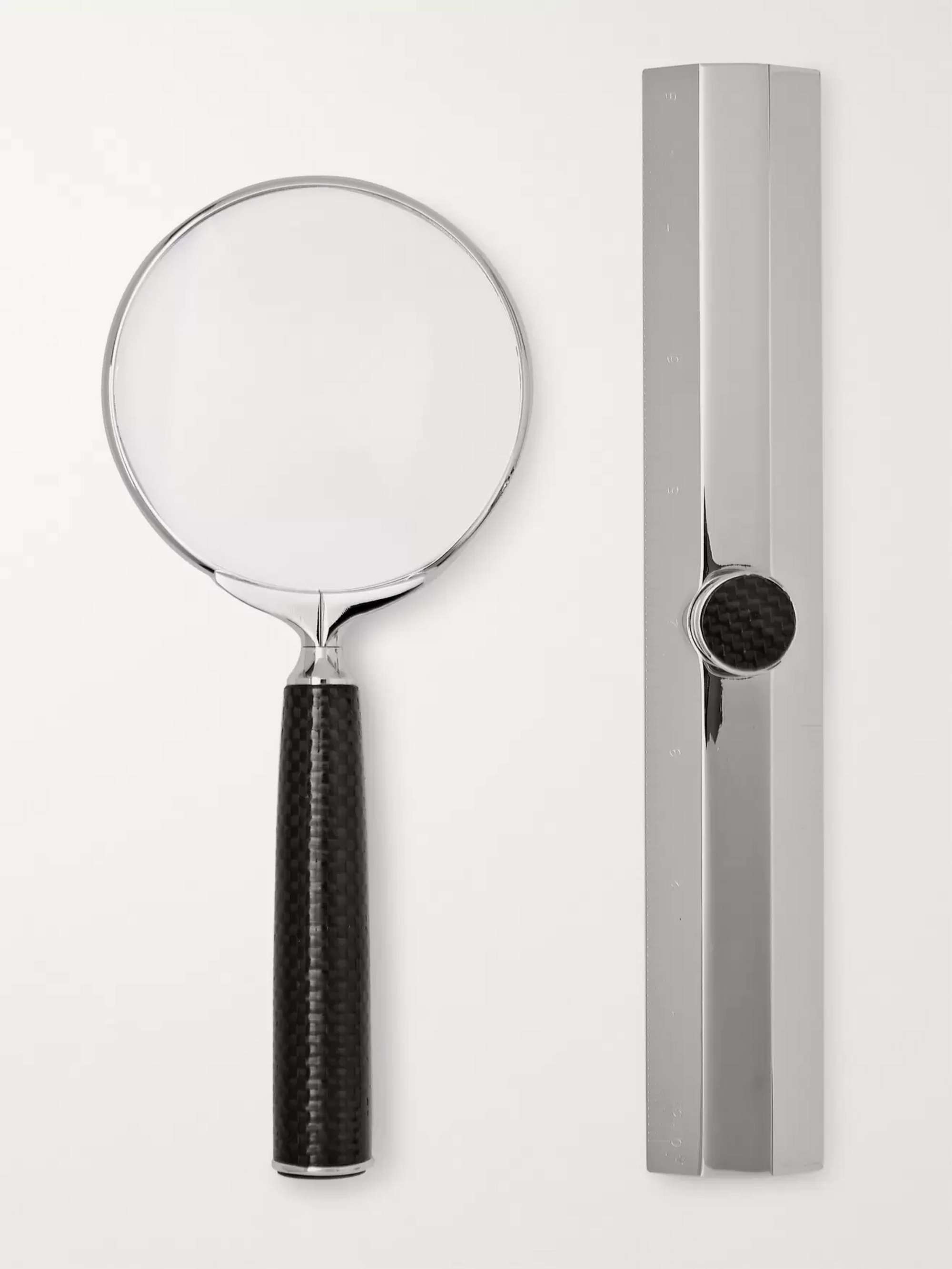 LORENZI MILANO Magnifying Glass and Ruler Set