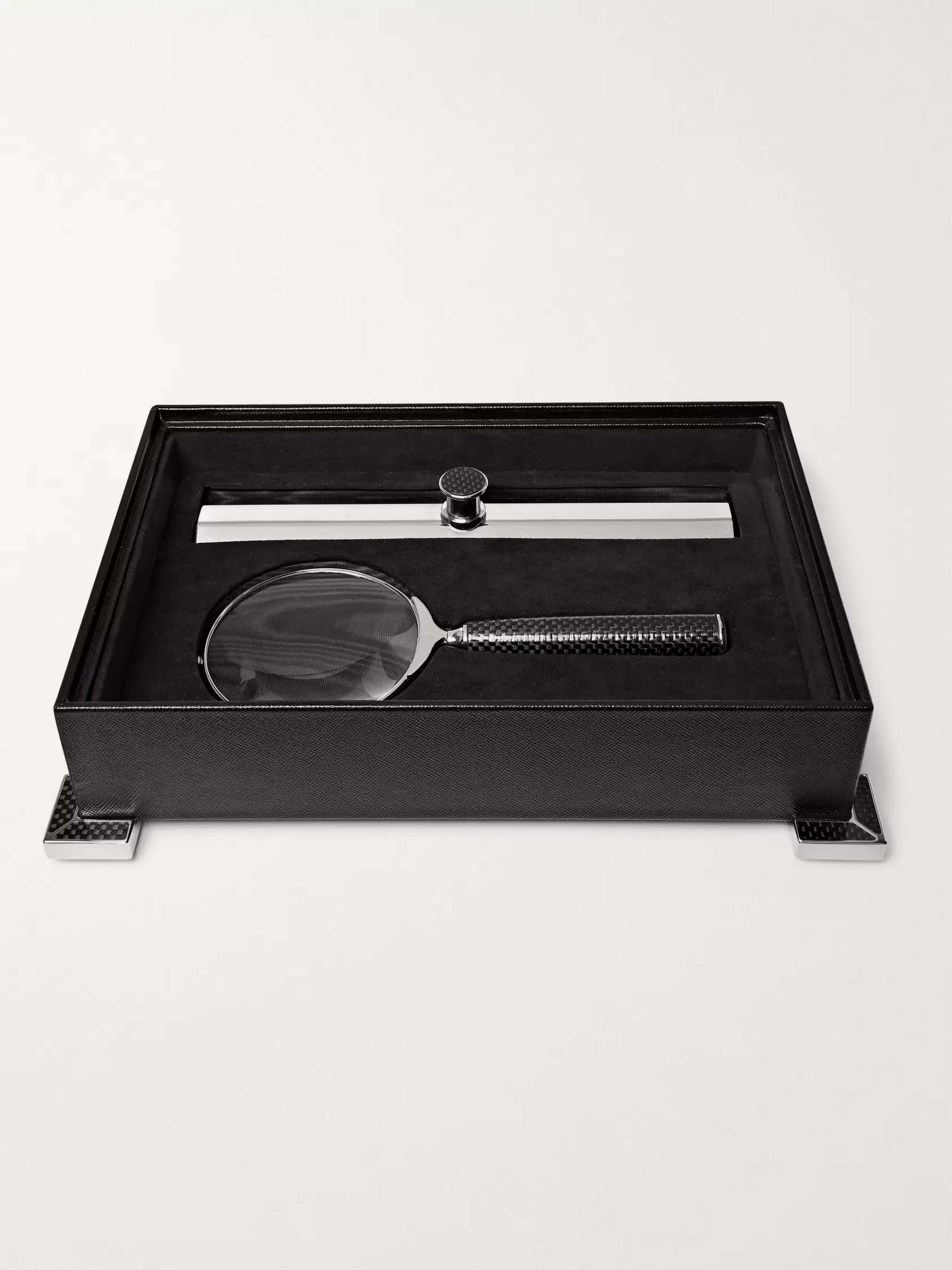 LORENZI MILANO Magnifying Glass and Ruler Set