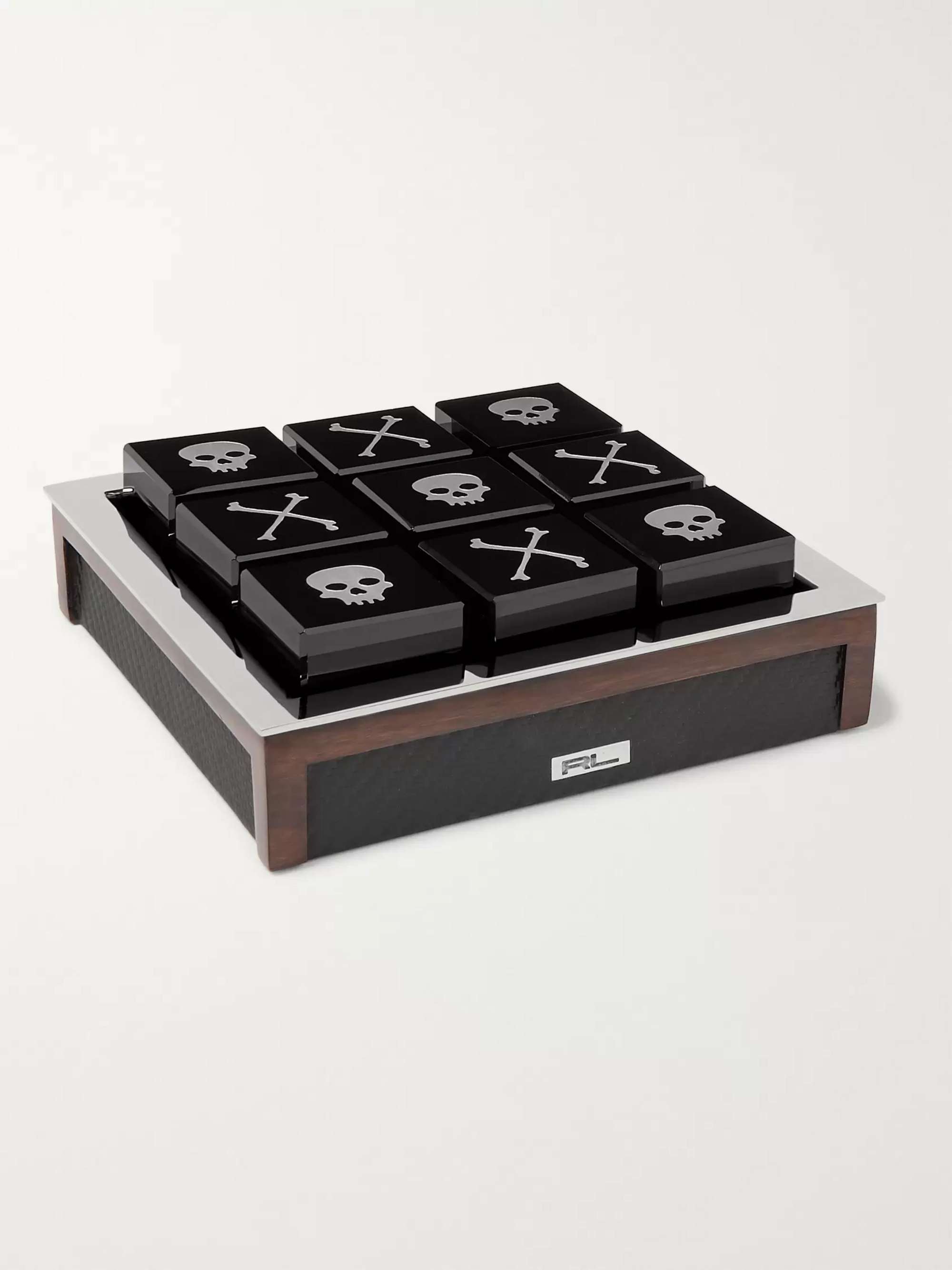 RALPH LAUREN HOME Sutton Carbon-Fibre Leather Tic Tac Toe Set
