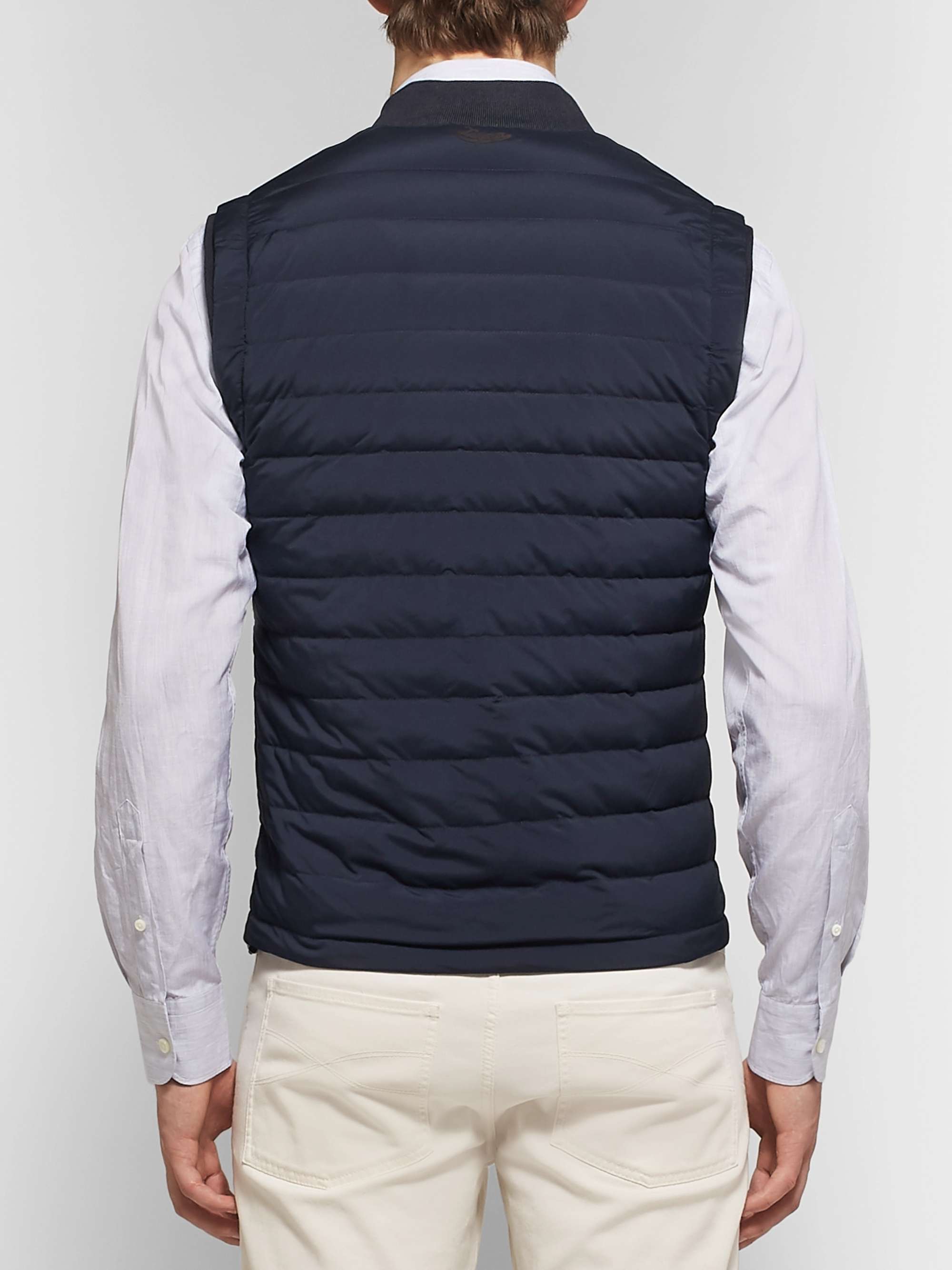 ZEGNA Slim-Fit Quilted Stretch Microfibre-Shell Down Gilet