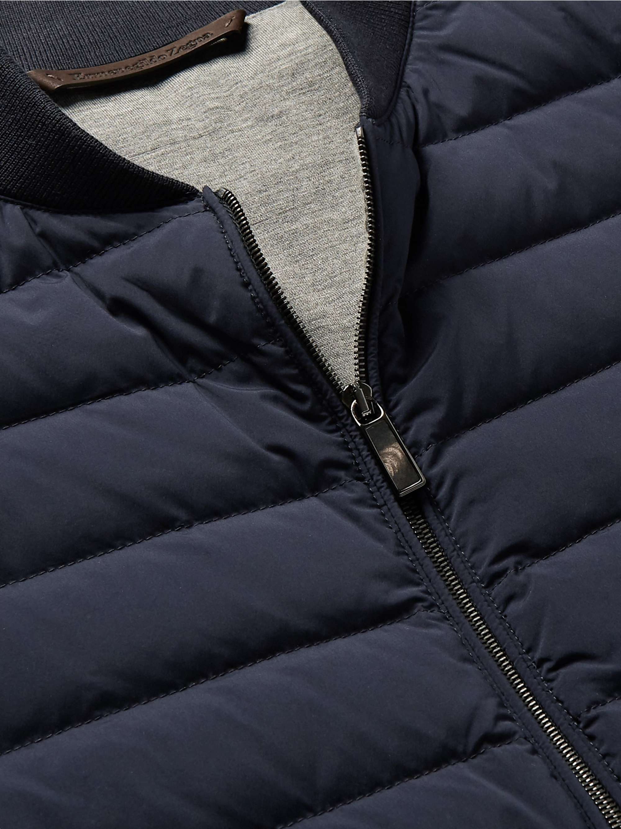 ZEGNA Slim-Fit Quilted Stretch Microfibre-Shell Down Gilet