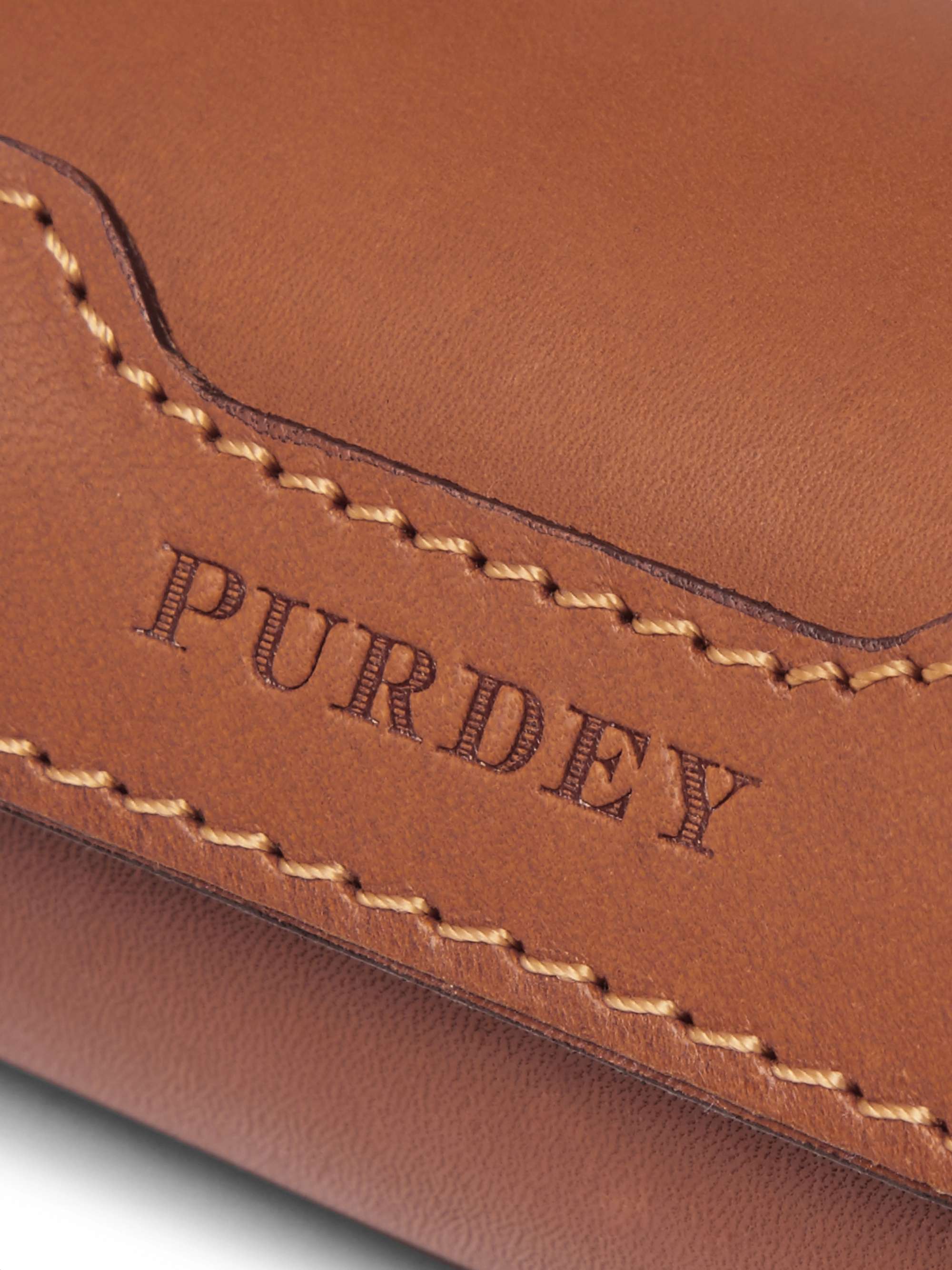 PURDEY Leather Case and Stainless Steel Cup Set