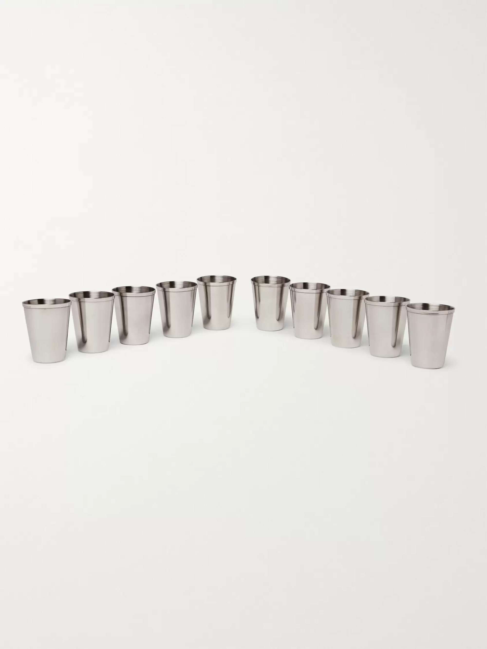 PURDEY Leather Case and Stainless Steel Cup Set
