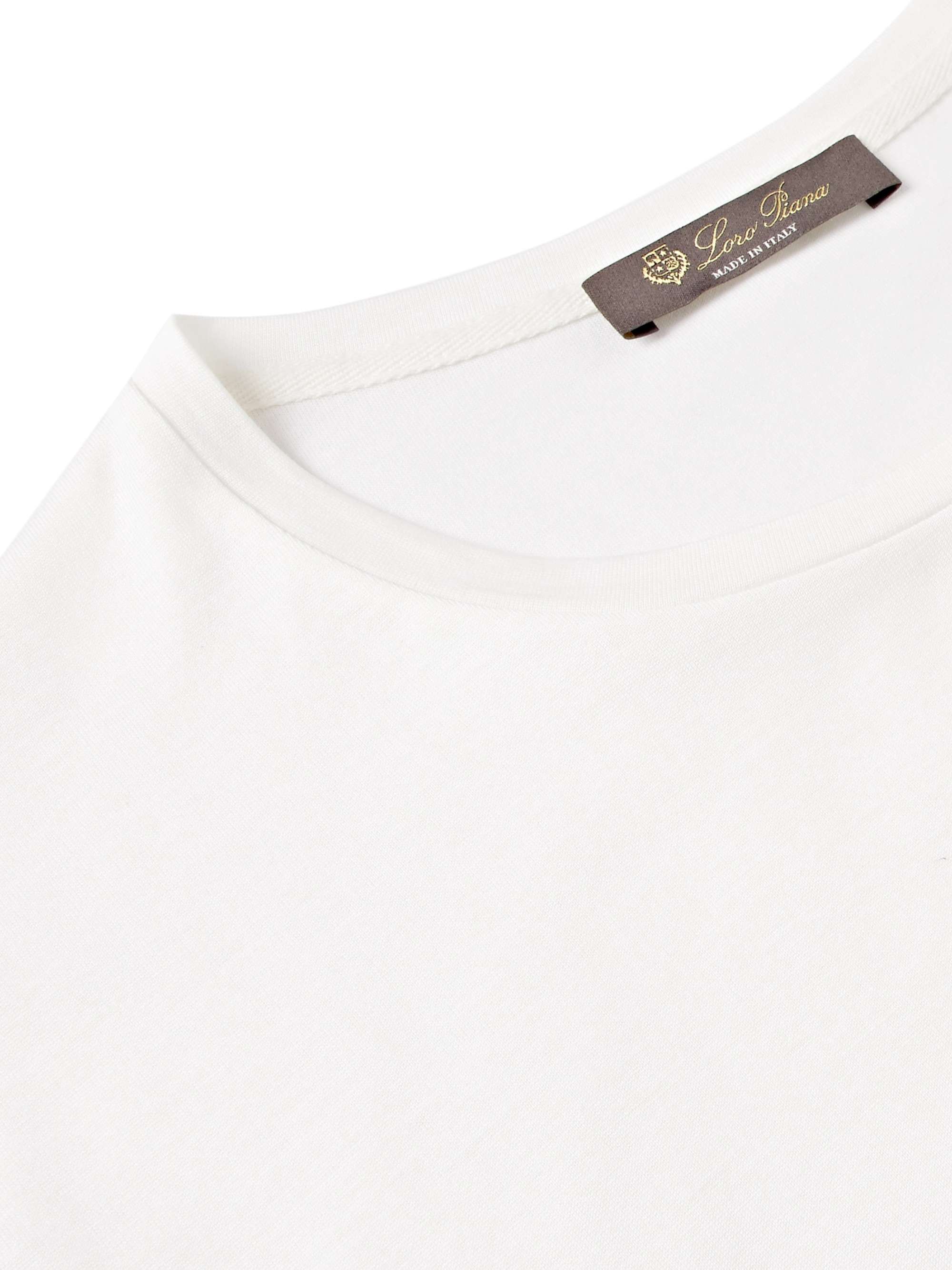LORO PIANA Slim-Fit Silk and Cotton-Blend Jersey T-Shirt