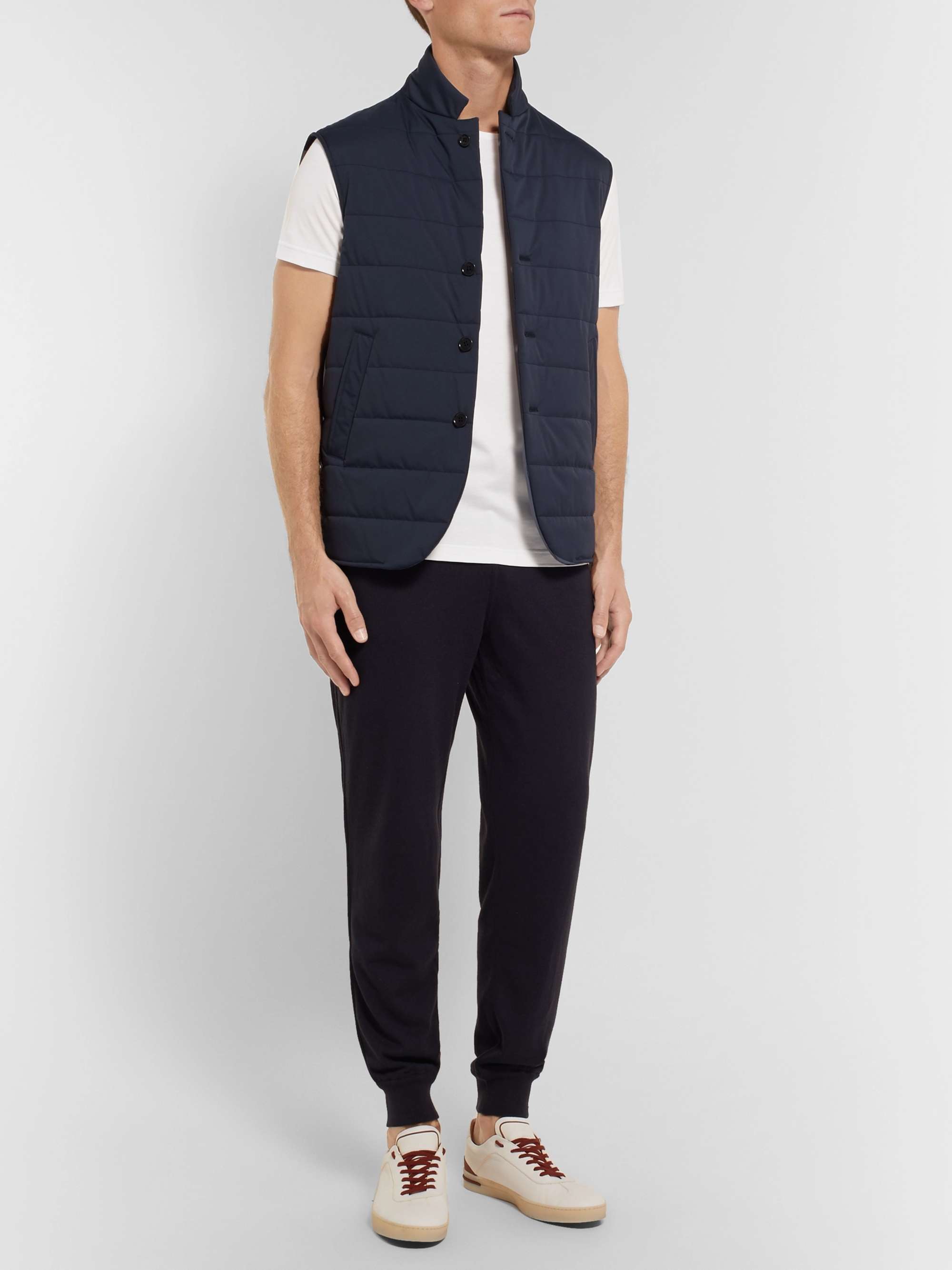 LORO PIANA Slim-Fit Silk and Cotton-Blend Jersey T-Shirt