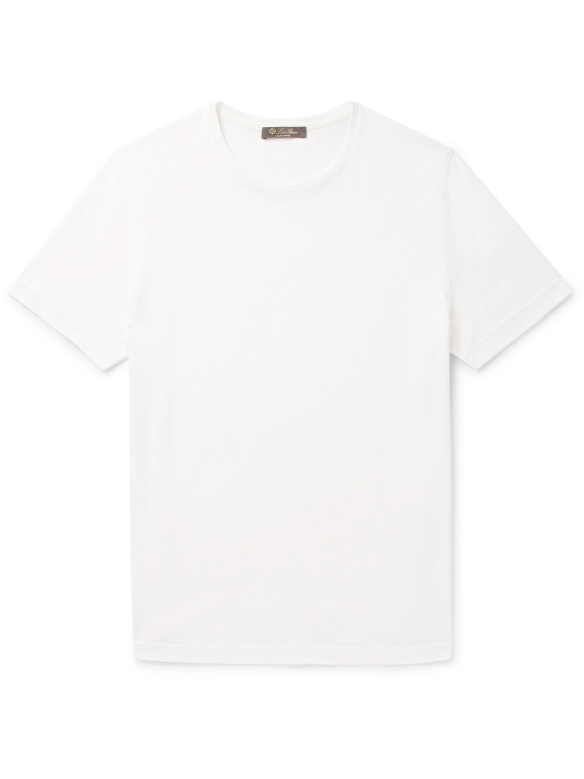 Loro Piana - Slim-Fit Silk and Cotton-Blend Jersey T-Shirt - Men - White - XS