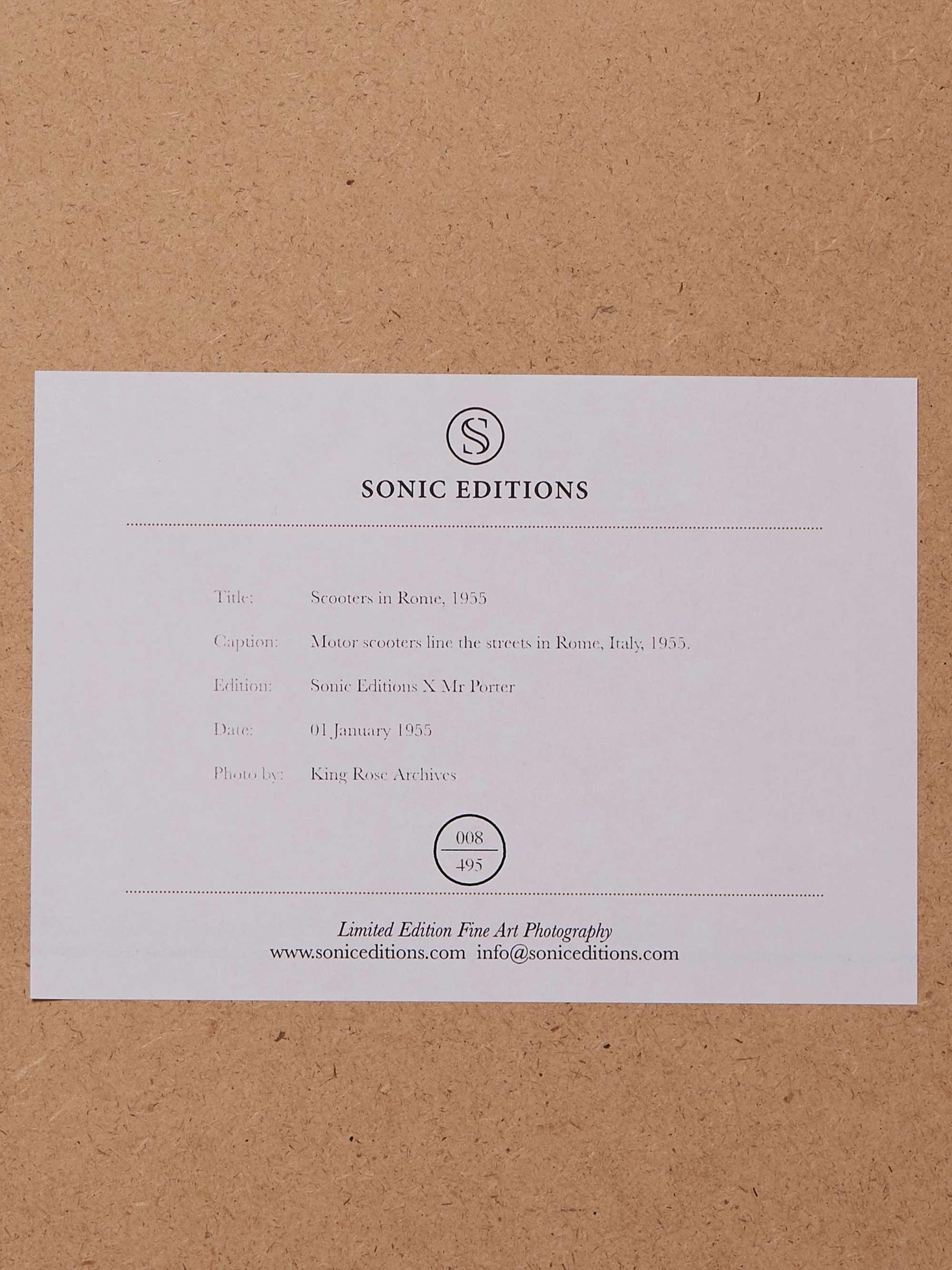 SONIC EDITIONS Framed 1955 Scooters in Rome Print, 16" x 20"