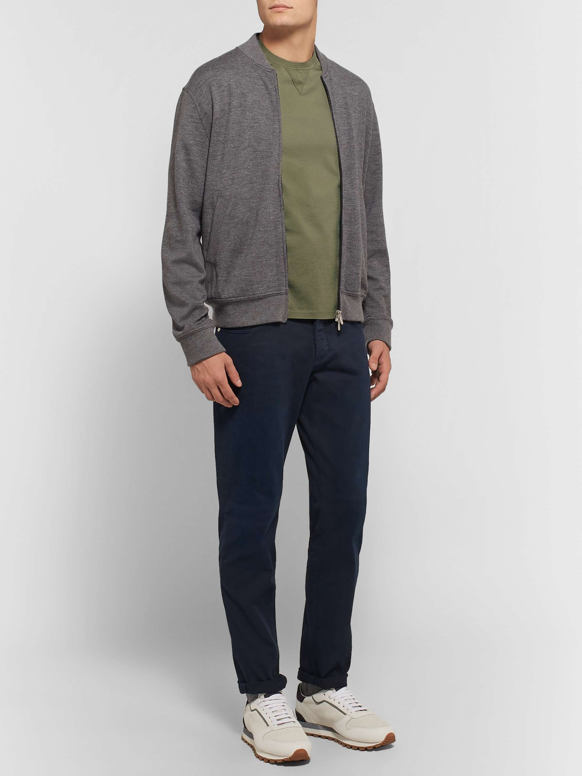 ZEGNA Logo-Embroidered Cotton-Jersey T-Shirt