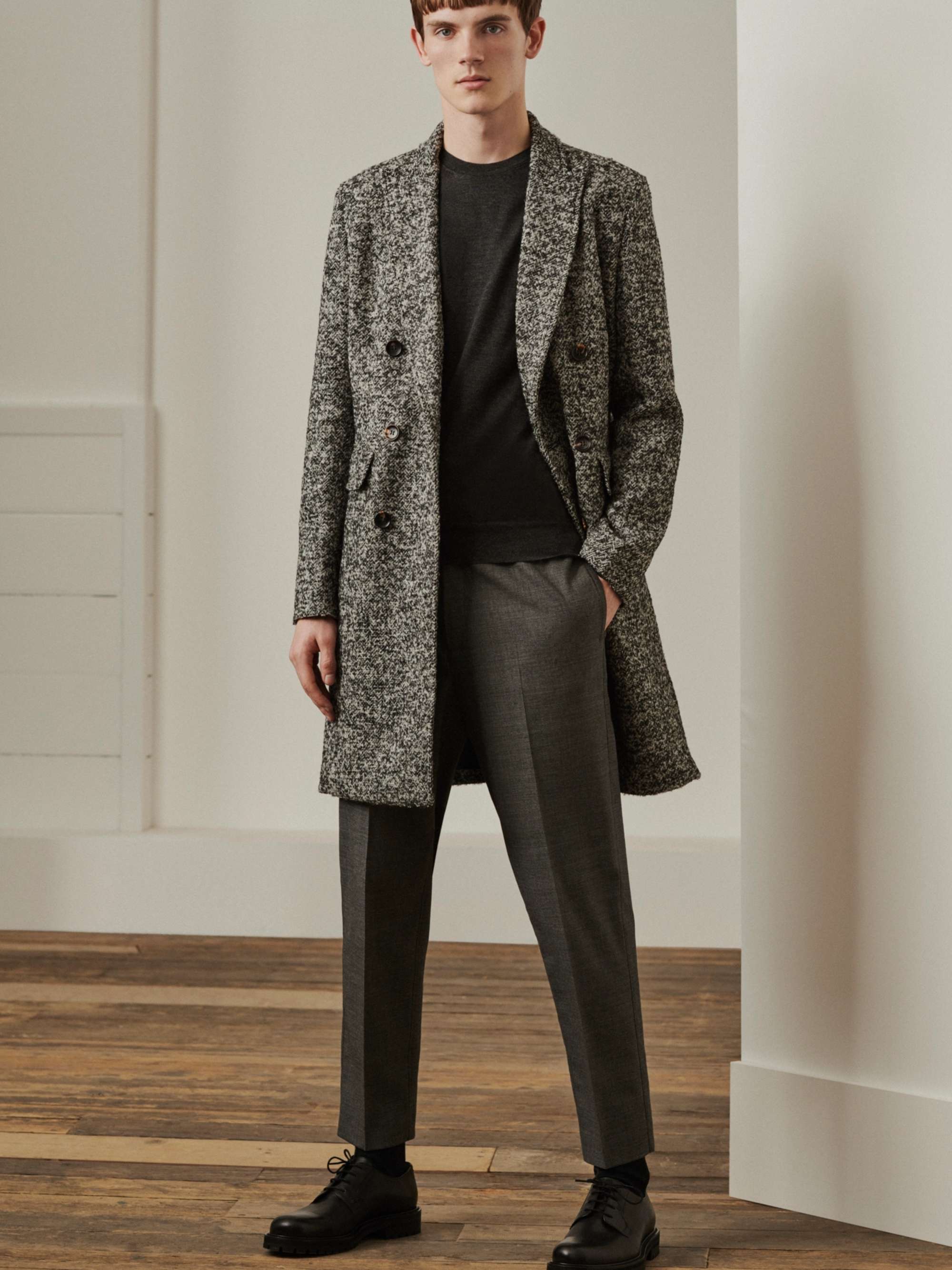 MR P. Slim-Fit Grey Stretch Wool and Cotton-Blend Drawstring