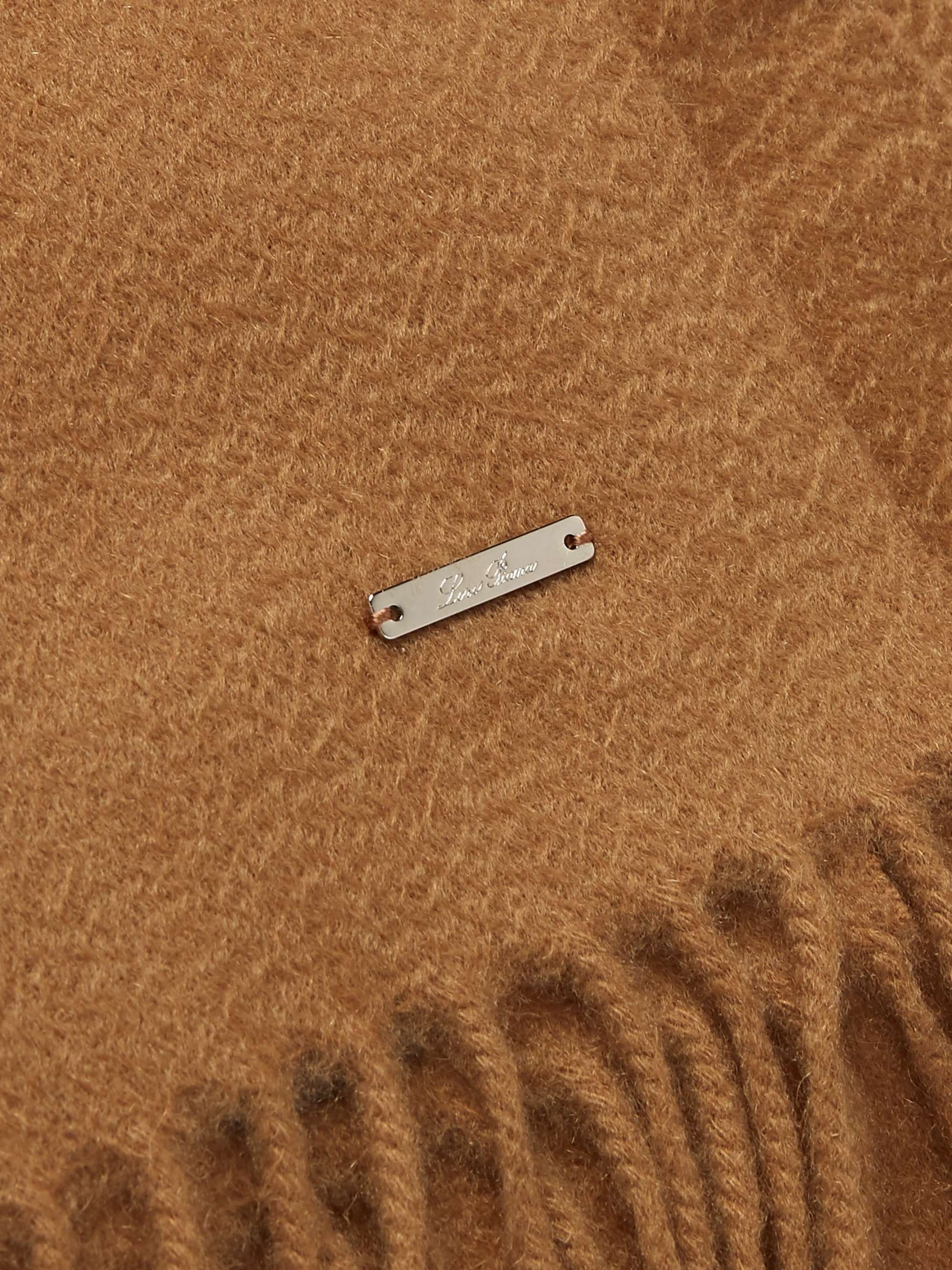 LORO PIANA Fringed Cashmere Scarf