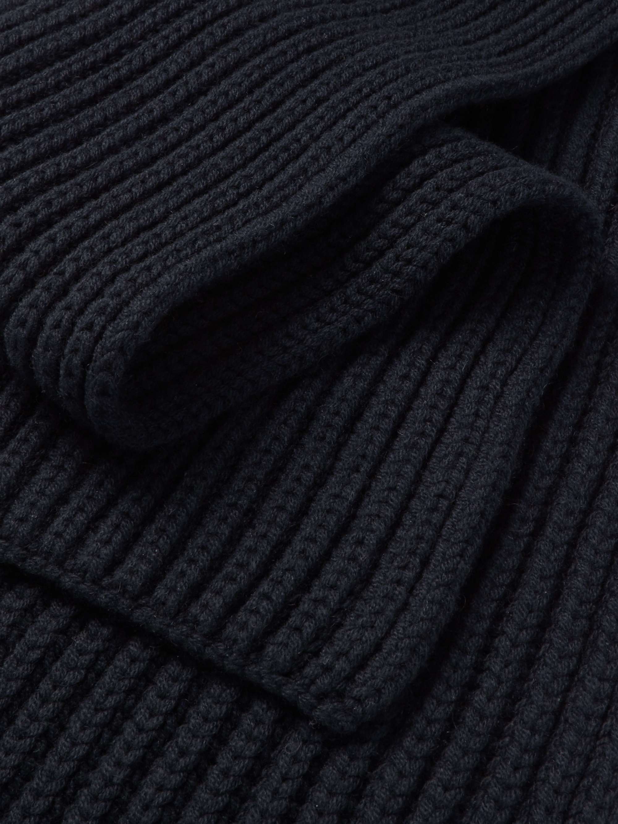 LORO PIANA Ribbed Cashmere Scarf