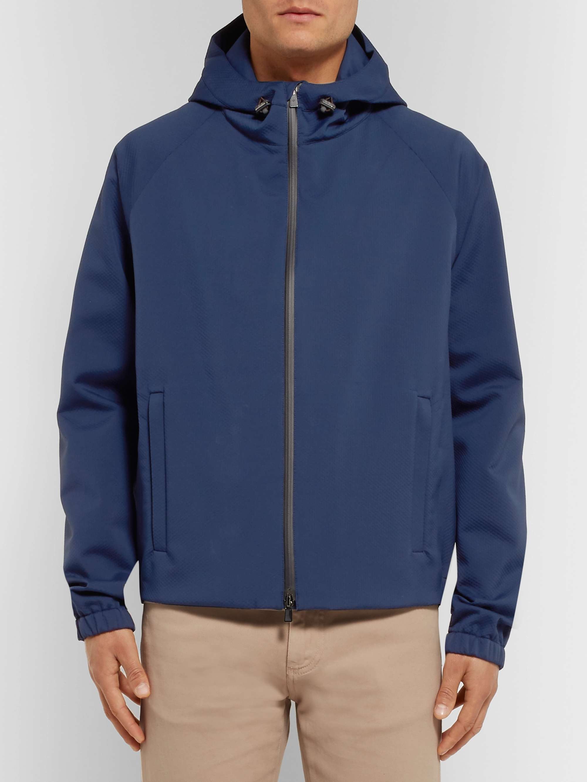 LORO PIANA Rain-System Stretch-Shell Hooded Jacket for Men | MR PORTER