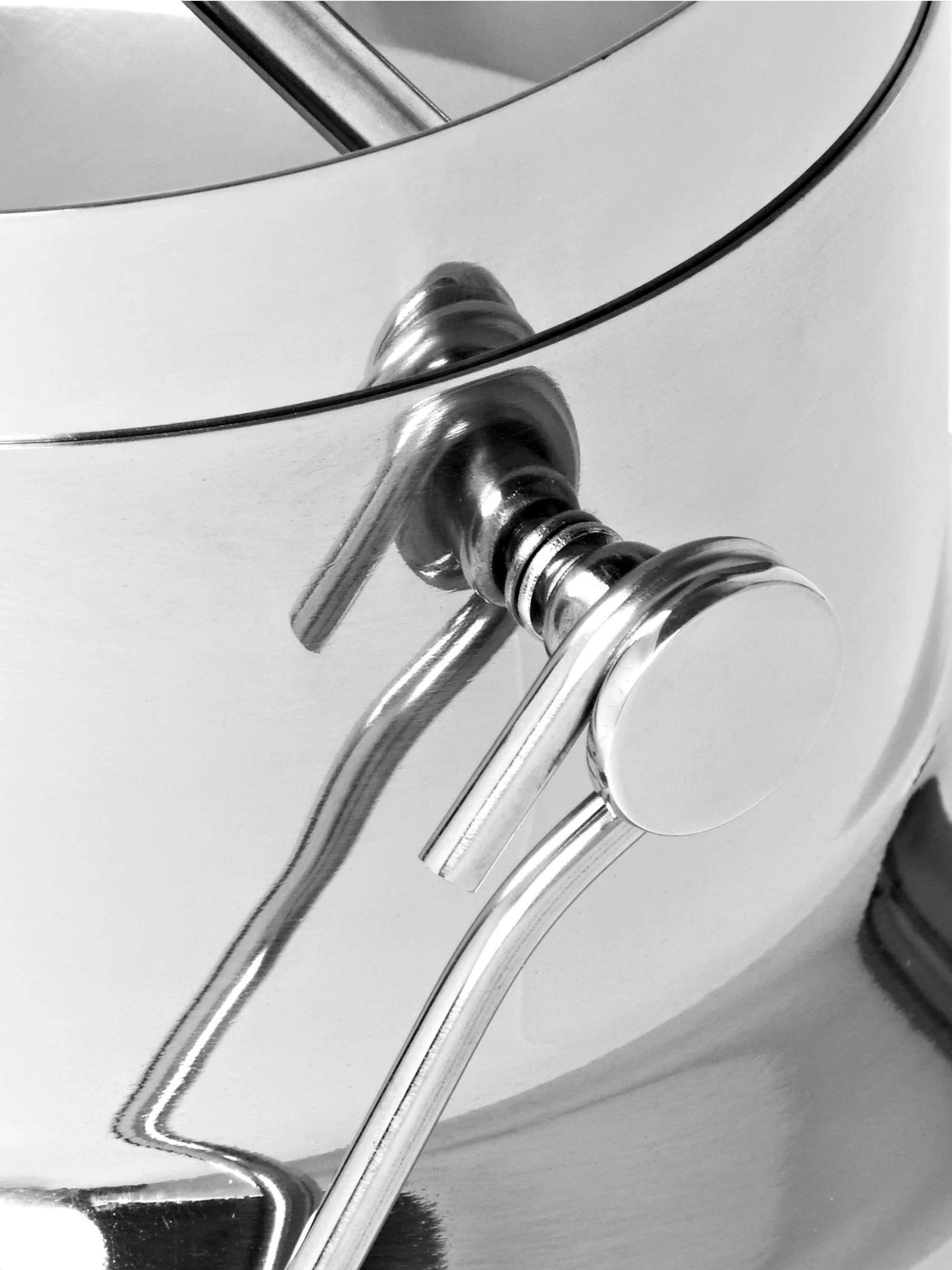 L'ATELIER DU VIN Stainless Steel and Beech Timbale Bucket