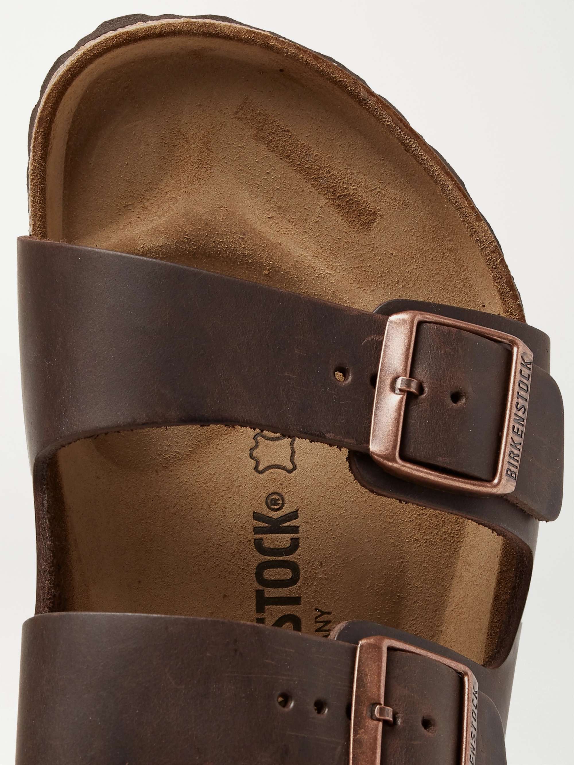 BIRKENSTOCK Arizona Oiled-Leather Sandals