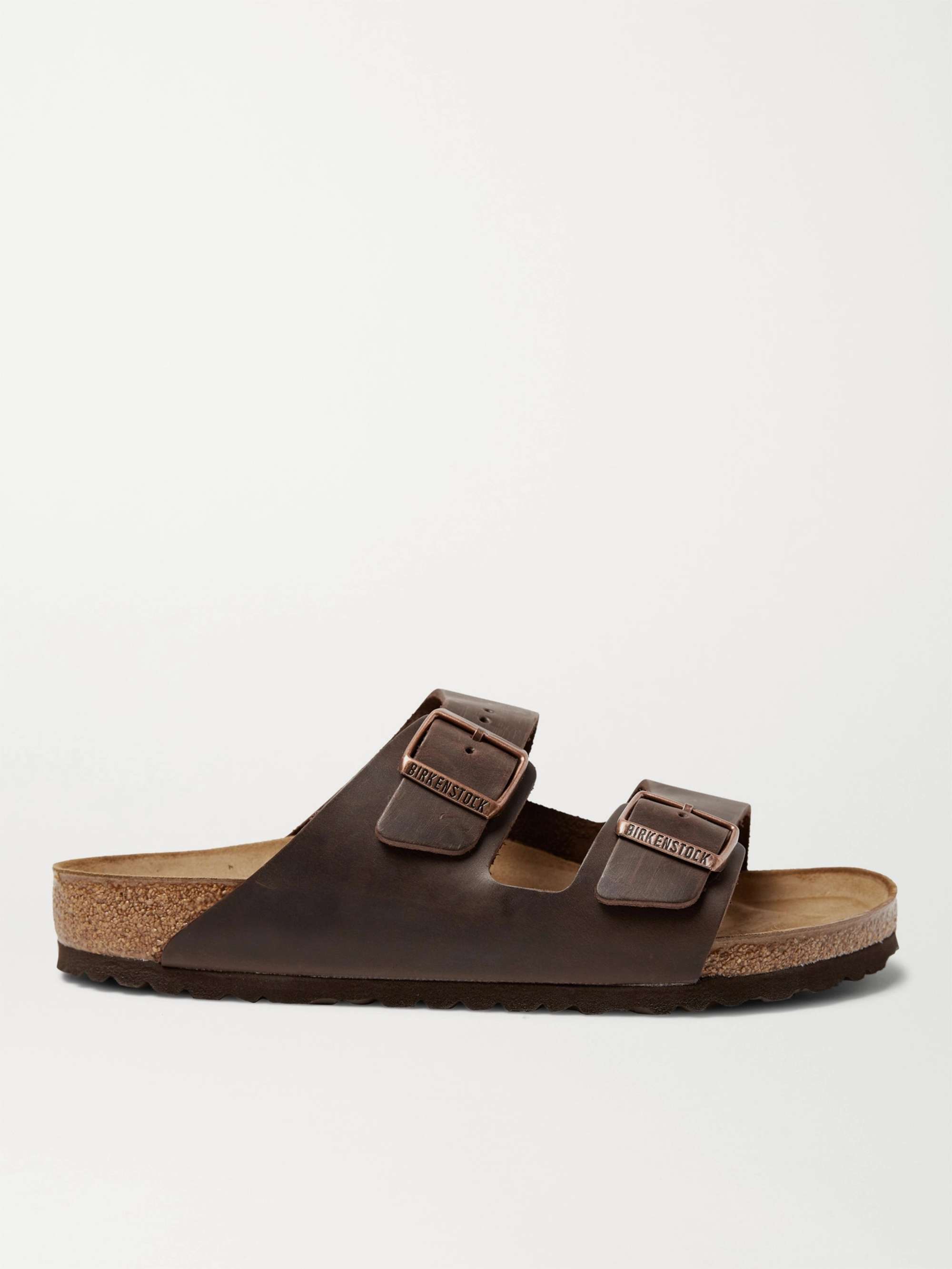 BIRKENSTOCK Arizona Oiled-Leather Sandals for Men | MR PORTER