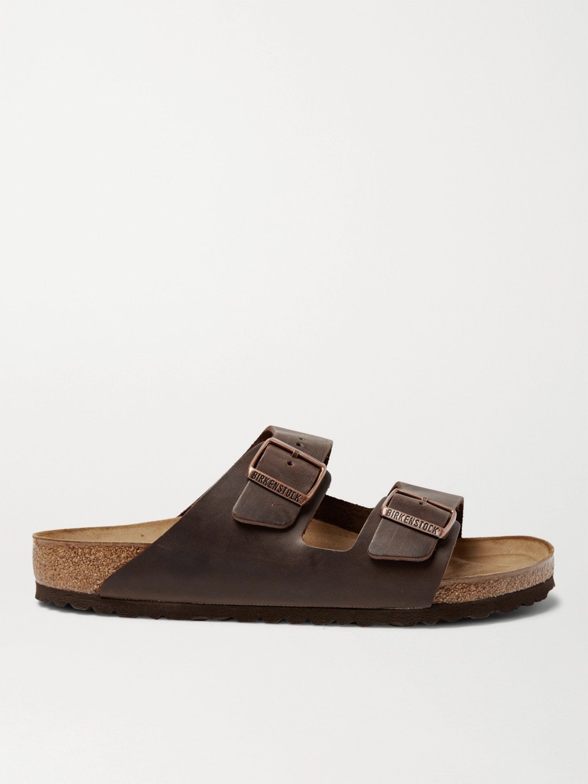 Birkenstock Arizona Slides Narrow Fit In Brown