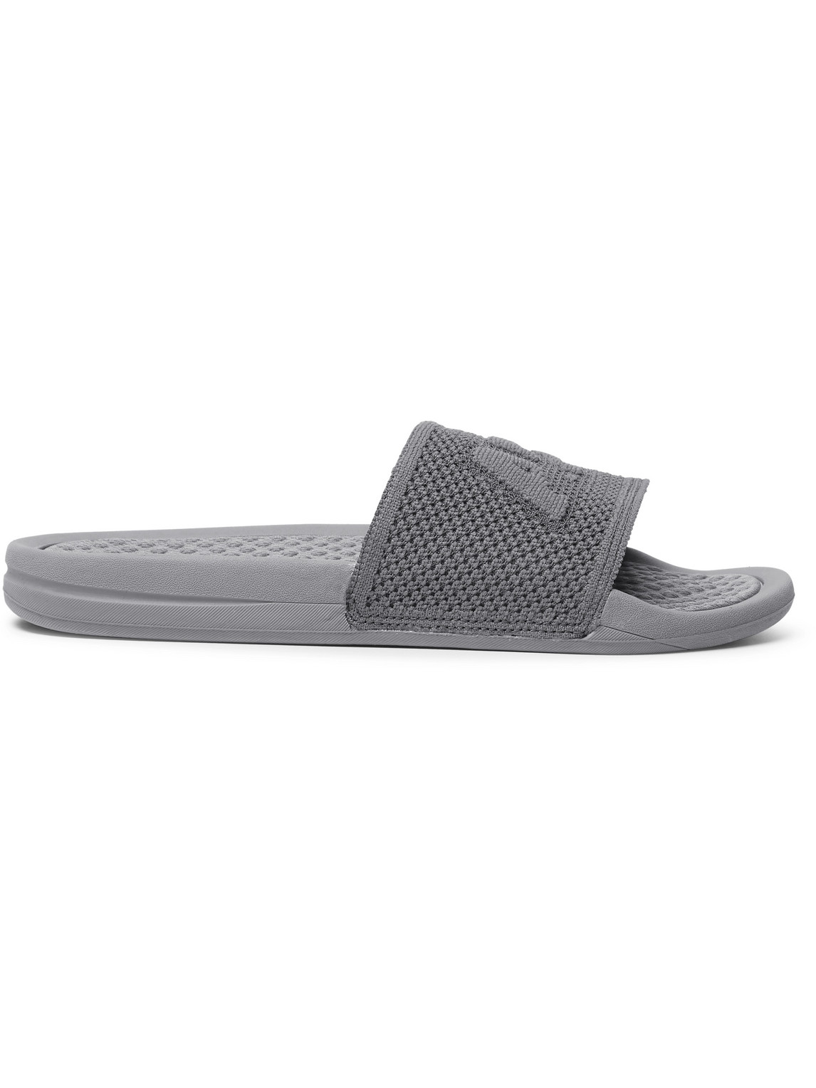 Apl Athletic Propulsion Labs Logo-embossed Techloom Slides In Gray