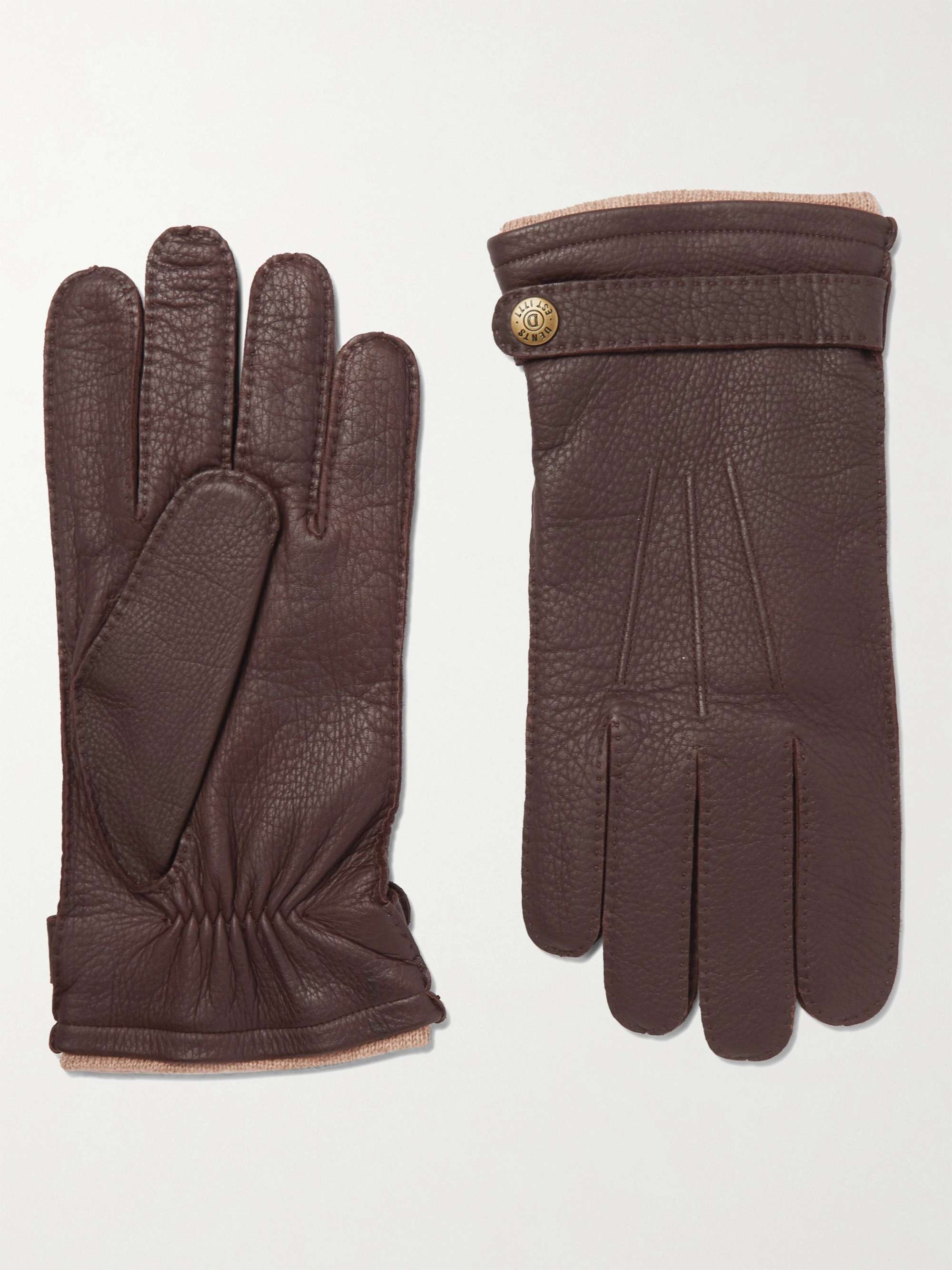 DENTS Gloucester Cashmere-Lined Leather Gloves