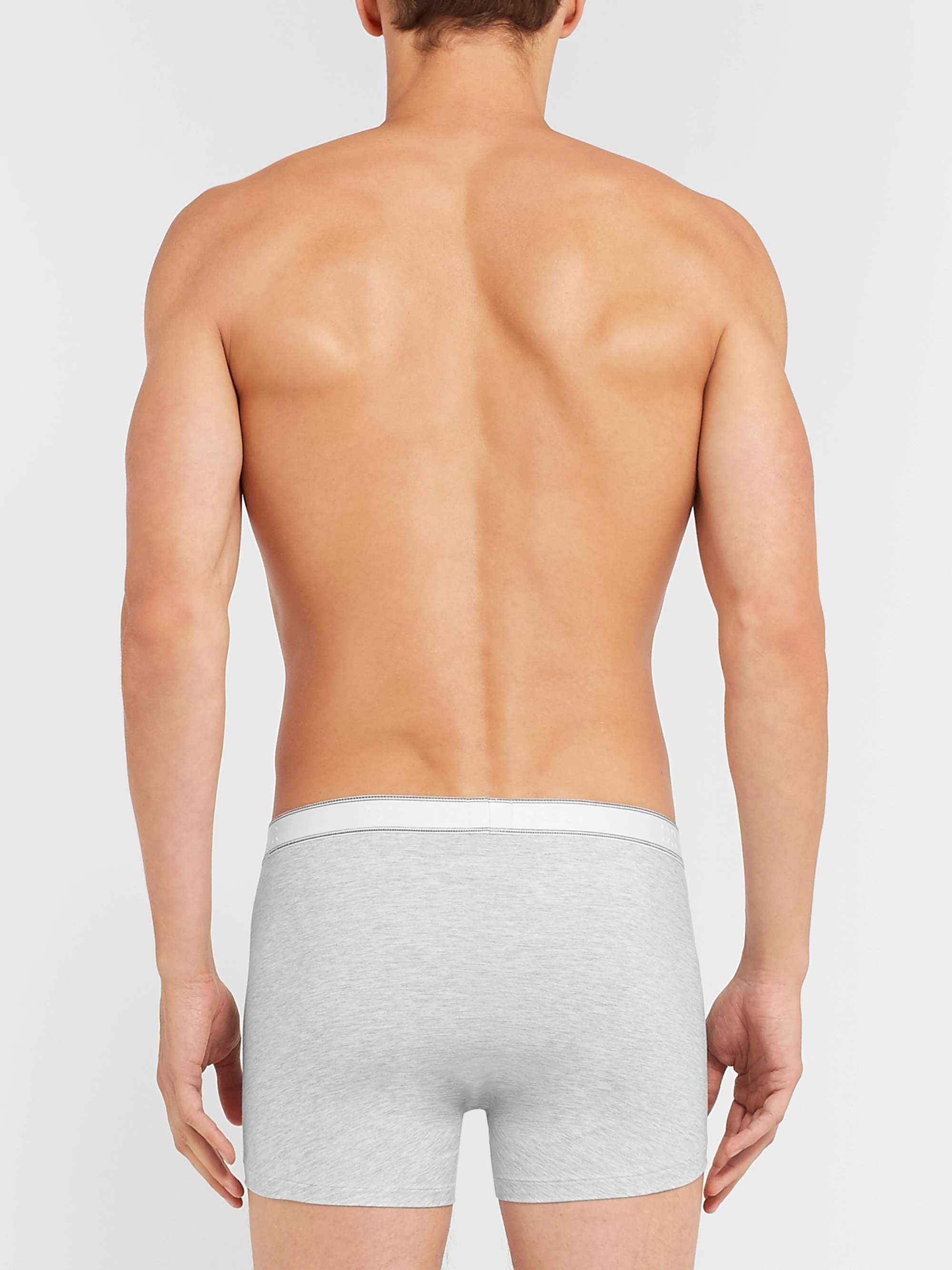 DEREK ROSE Ethan Mélange Stretch-Micro Modal Boxer Briefs