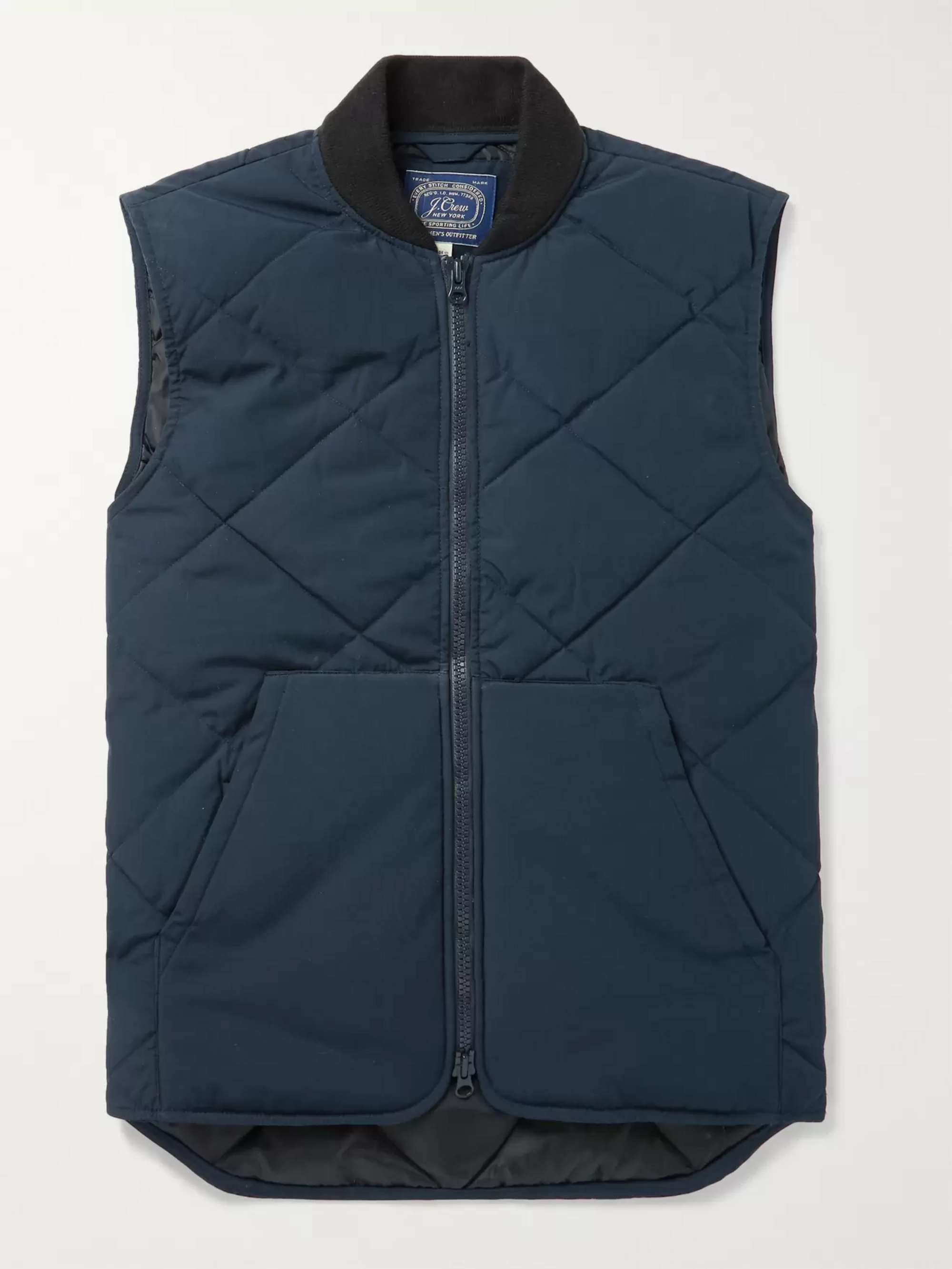 J.CREW Nordic Quilted Jersey Gilet