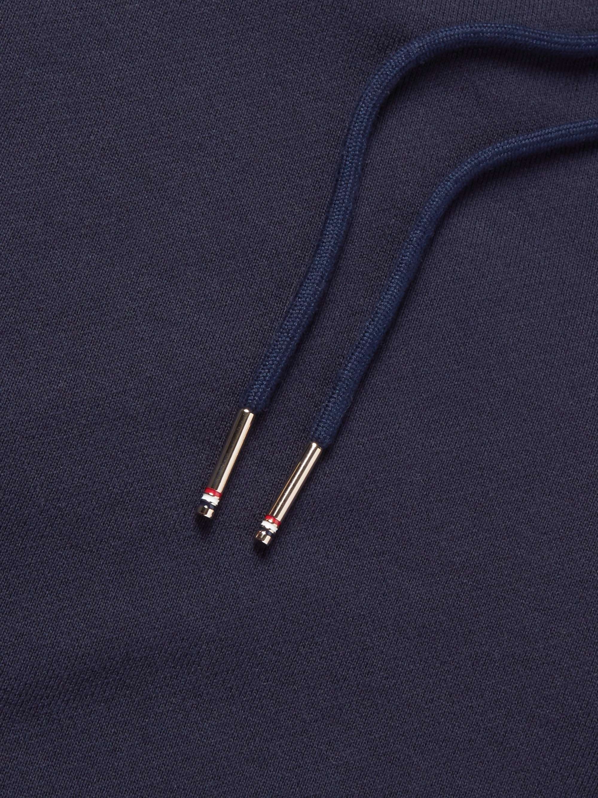 THOM BROWNE Tapered Striped Loopback Cotton-Jersey Sweatpants