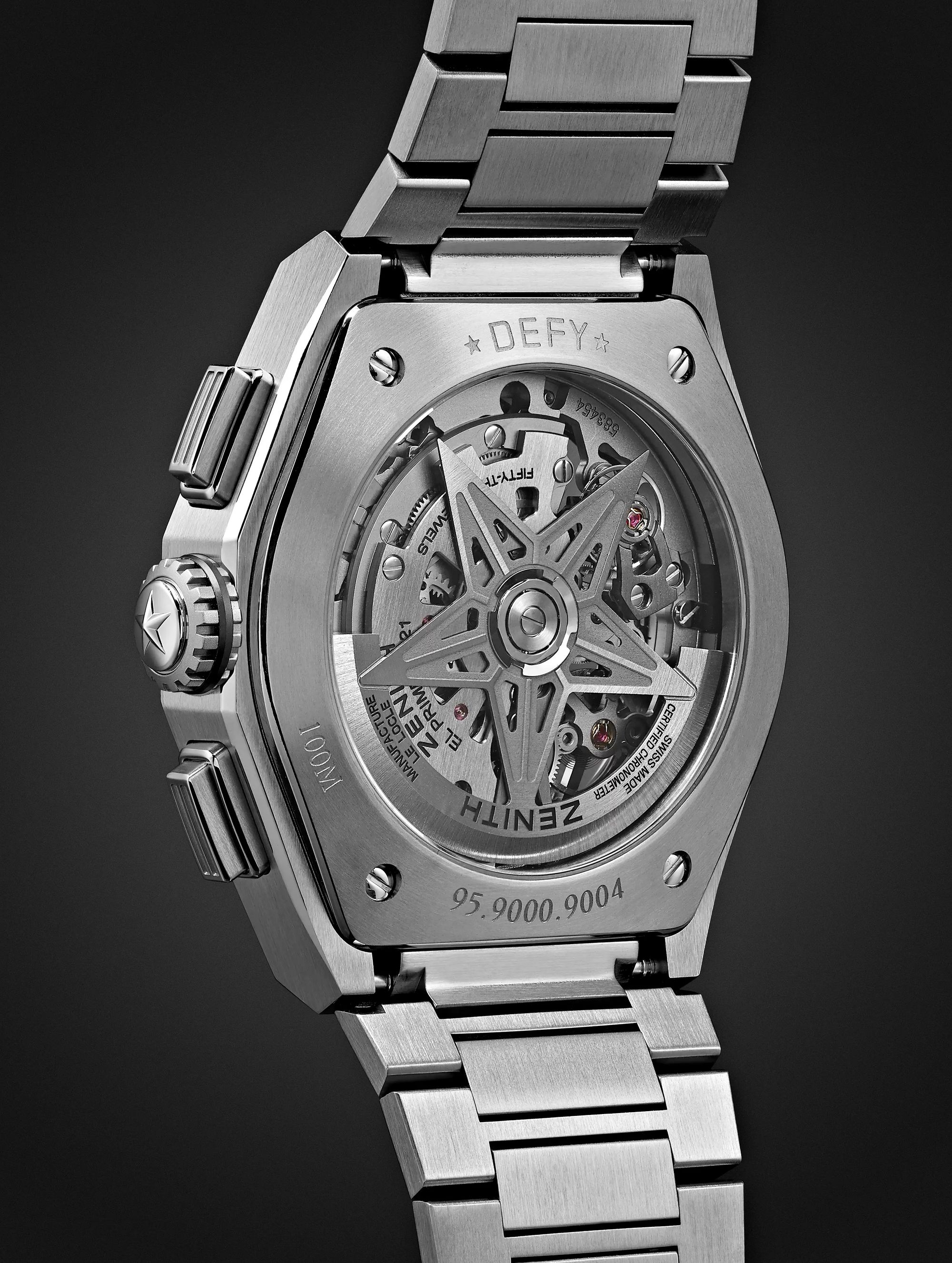 ZENITH DEFY El Primero 21 Chronograph 44mm Brushed-Titanium Watch, Ref. No. 95.9000.9004/78.M9000
