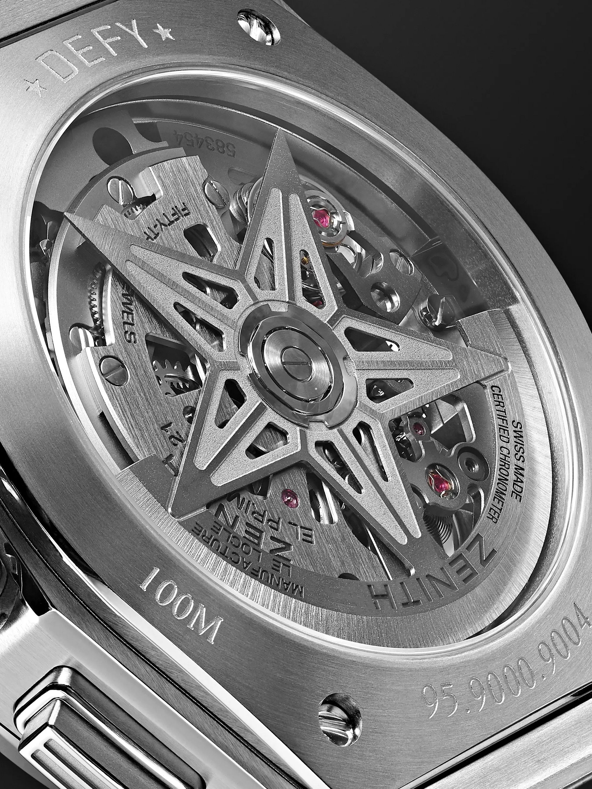 ZENITH DEFY El Primero 21 Chronograph 44mm Brushed-Titanium Watch, Ref. No. 95.9000.9004/78.M9000
