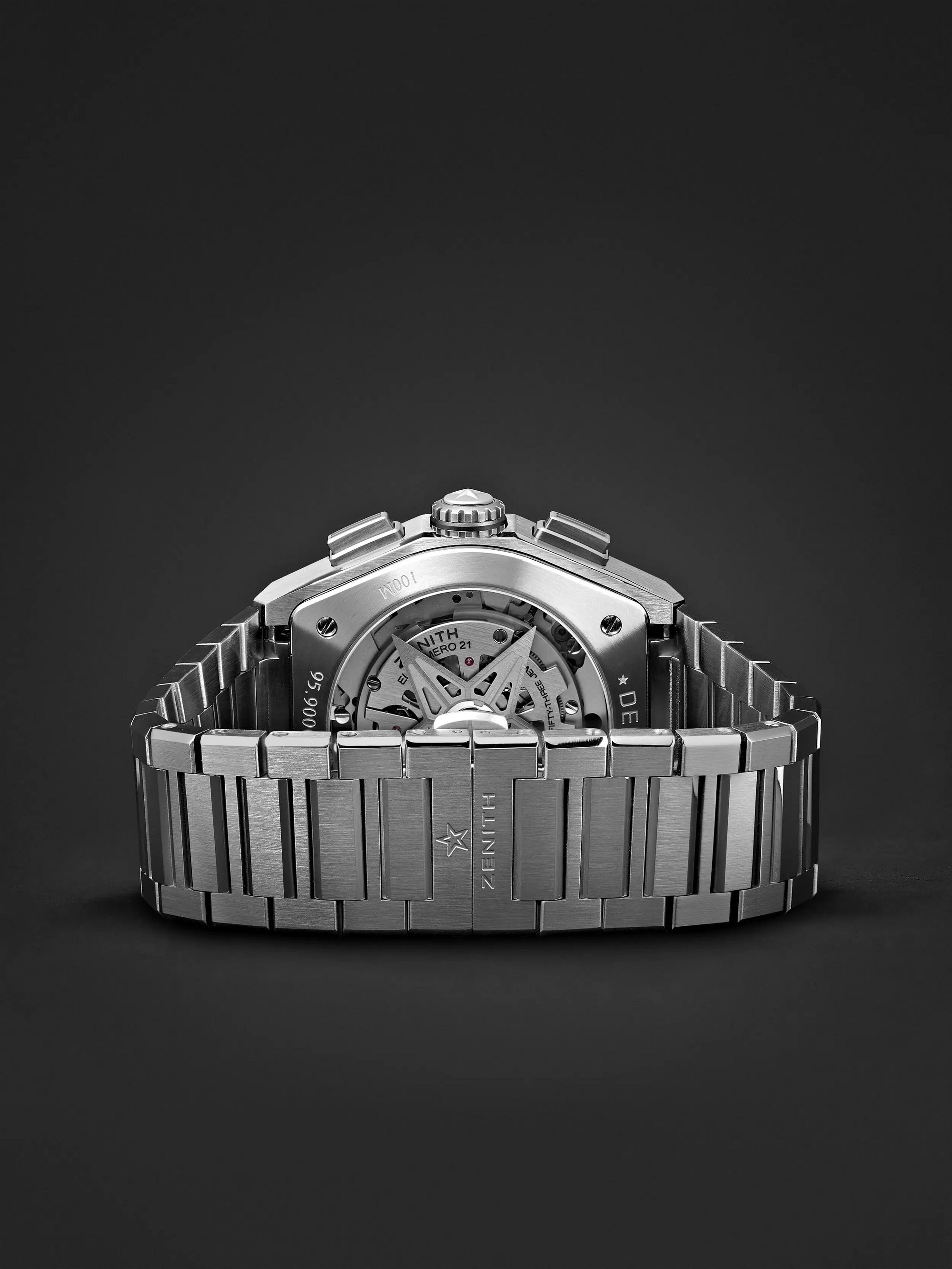 ZENITH DEFY El Primero 21 Chronograph 44mm Brushed-Titanium Watch, Ref. No. 95.9000.9004/78.M9000