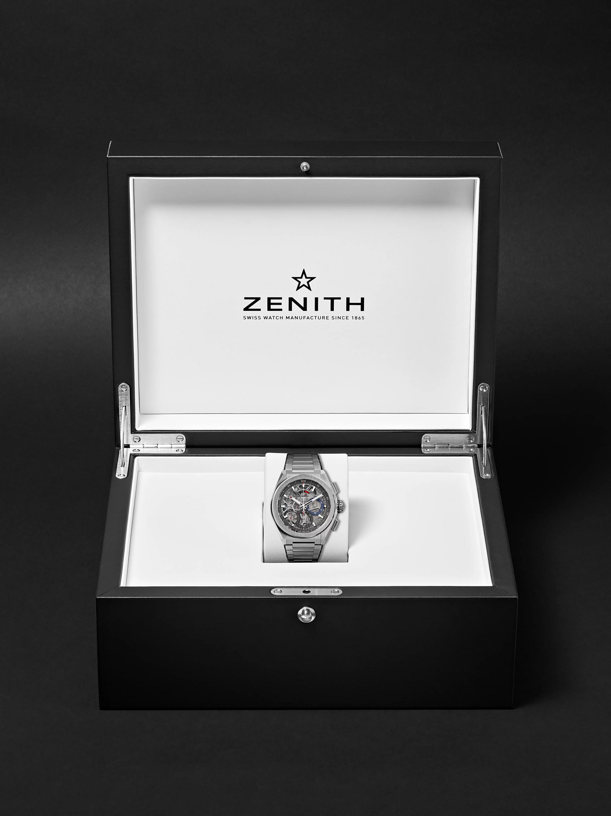 ZENITH DEFY El Primero 21 Chronograph 44mm Brushed-Titanium Watch, Ref. No. 95.9000.9004/78.M9000