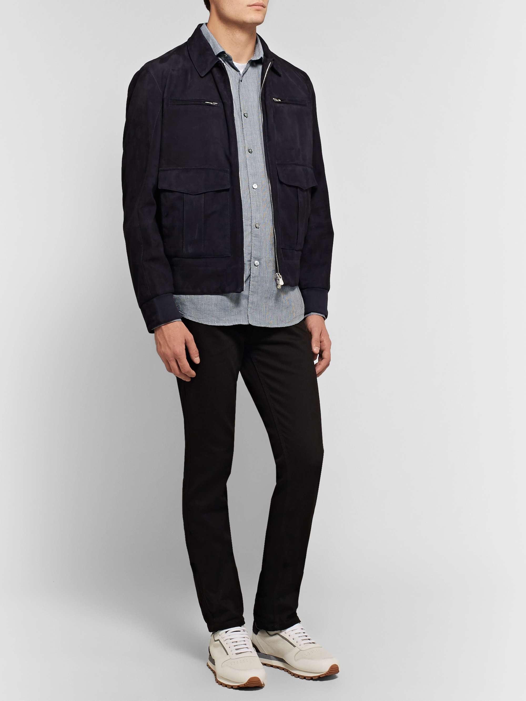 ZEGNA Puppytooth Cotton Shirt