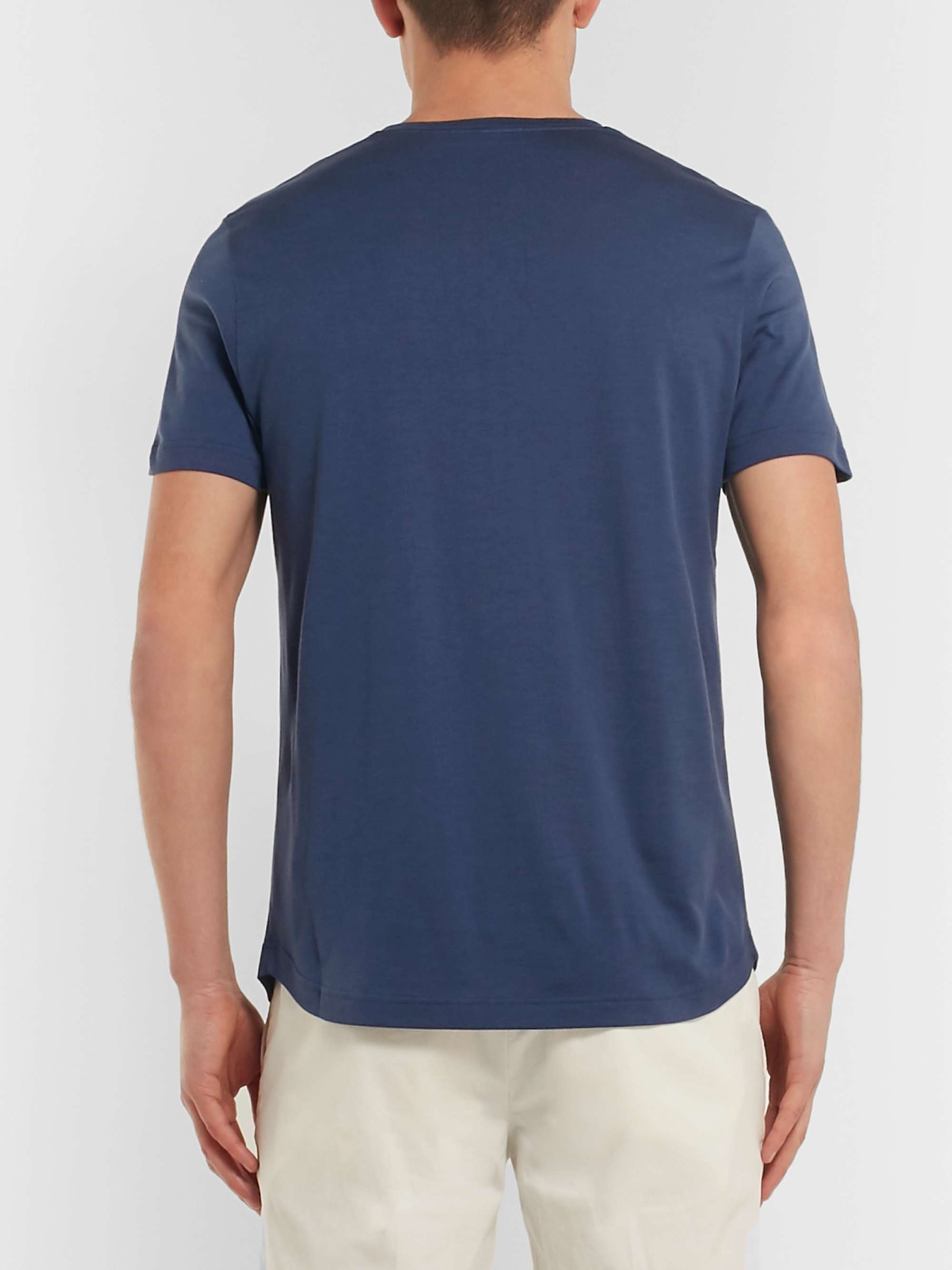 LORO PIANA Slim-Fit Silk and Cotton-Blend Jersey T-Shirt