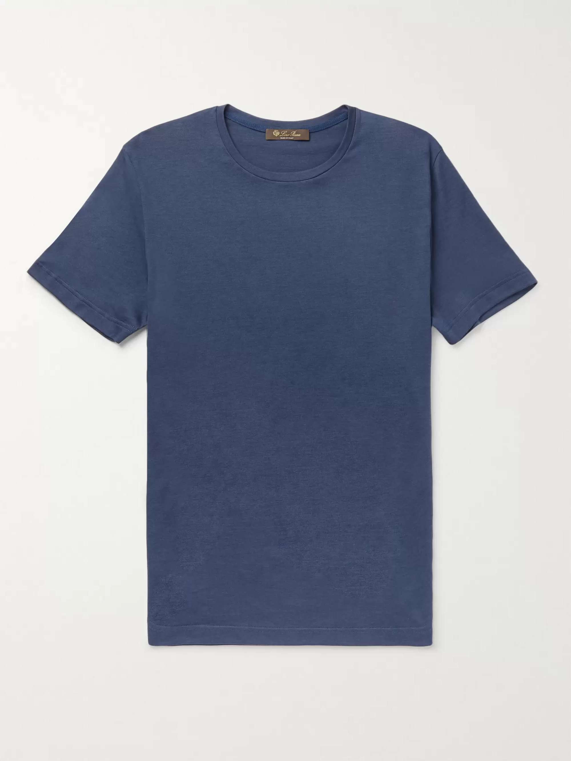 LORO PIANA Silk and Cotton-Blend Jersey T-Shirt