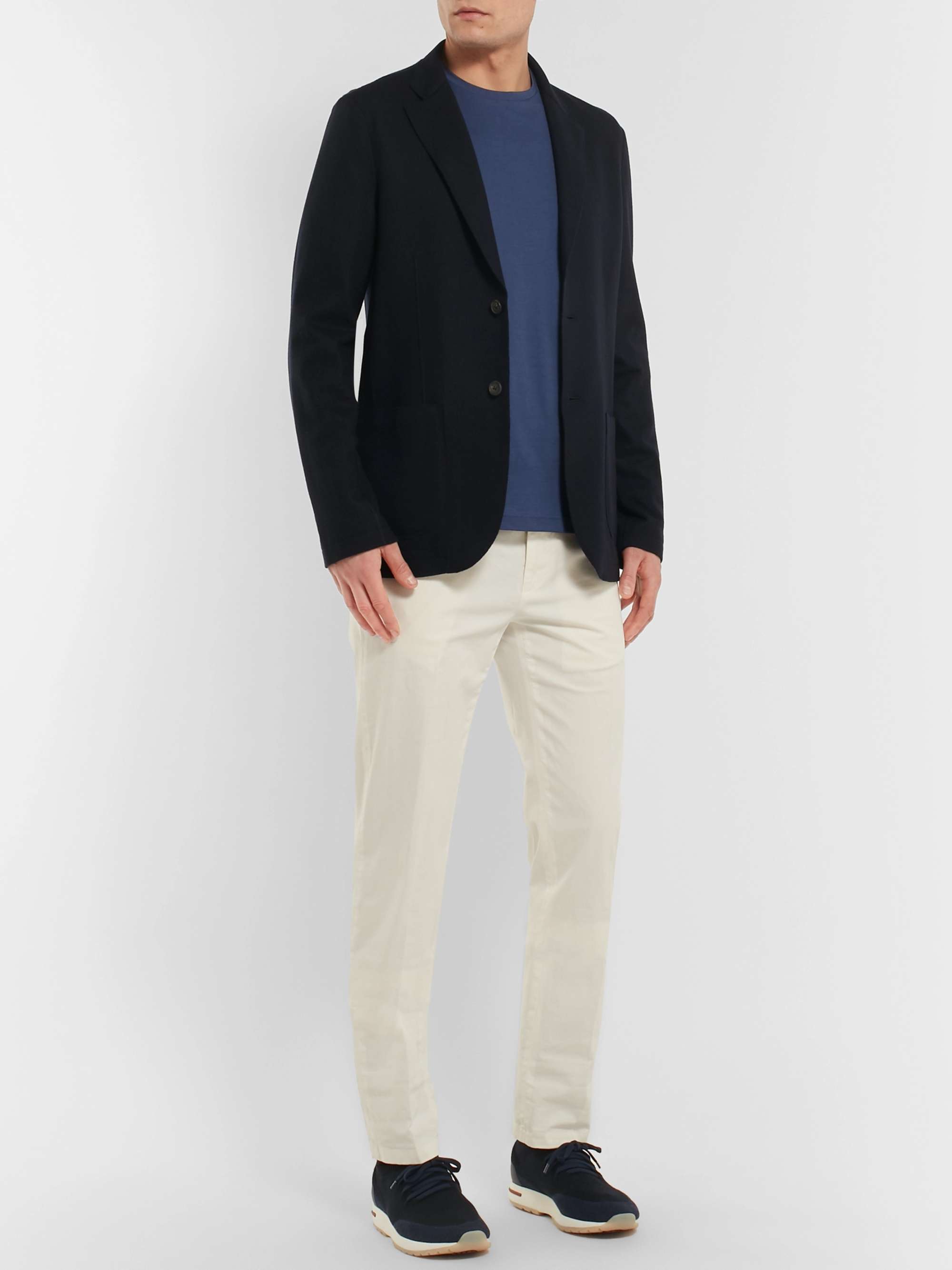LORO PIANA Slim-Fit Silk and Cotton-Blend Jersey T-Shirt