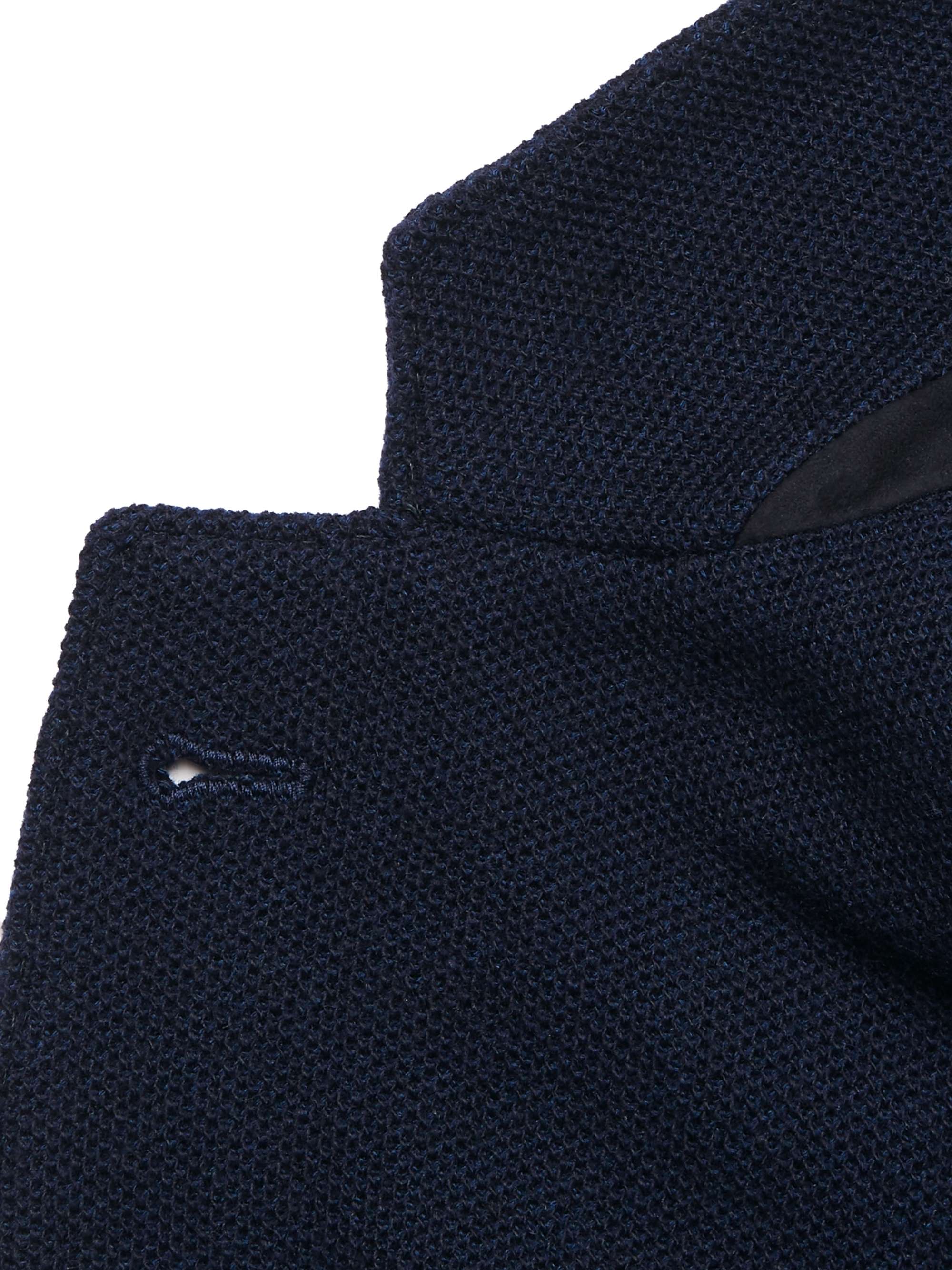 LORO PIANA Navy Slim-Fit Unstructured Cashmere and Virgin Wool-Blend Blazer