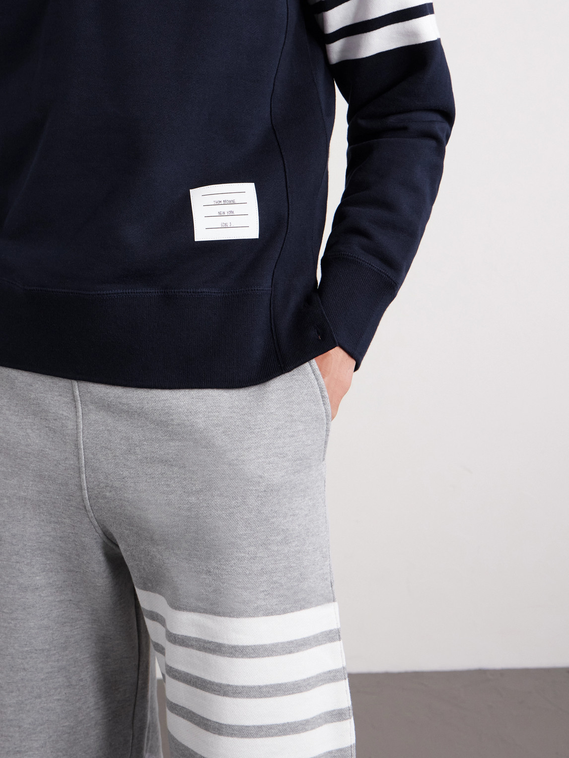 Slim-Fit Striped Loopback Cotton-Jersey Sweatshirt