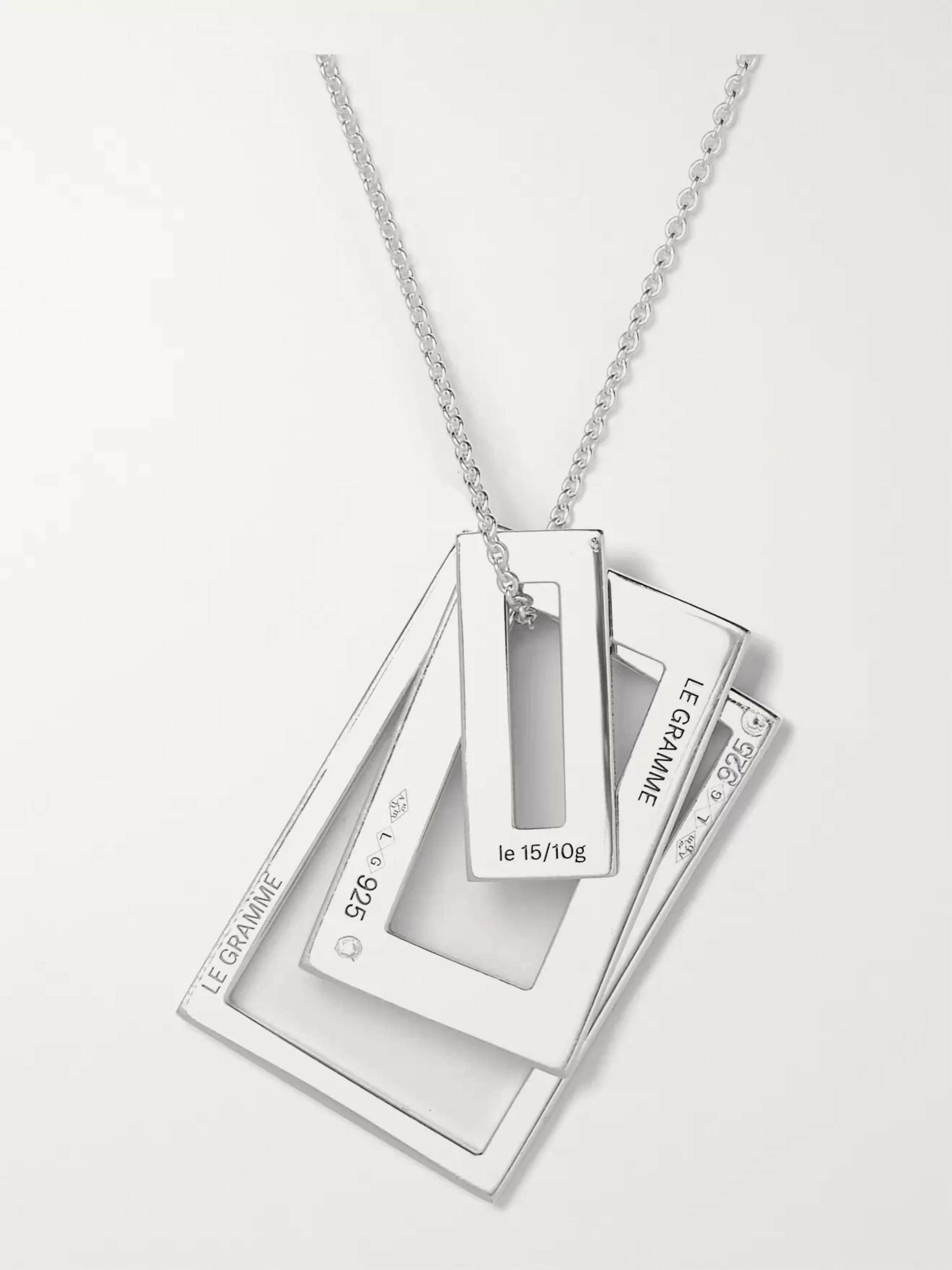 Medallion Variation Sterling Silver Necklace