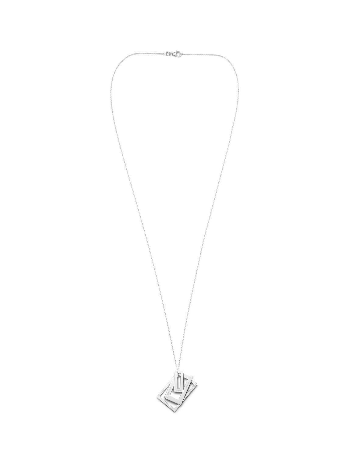 Le Gramme Medallion Variation Sterling Silver Necklace In Metallic