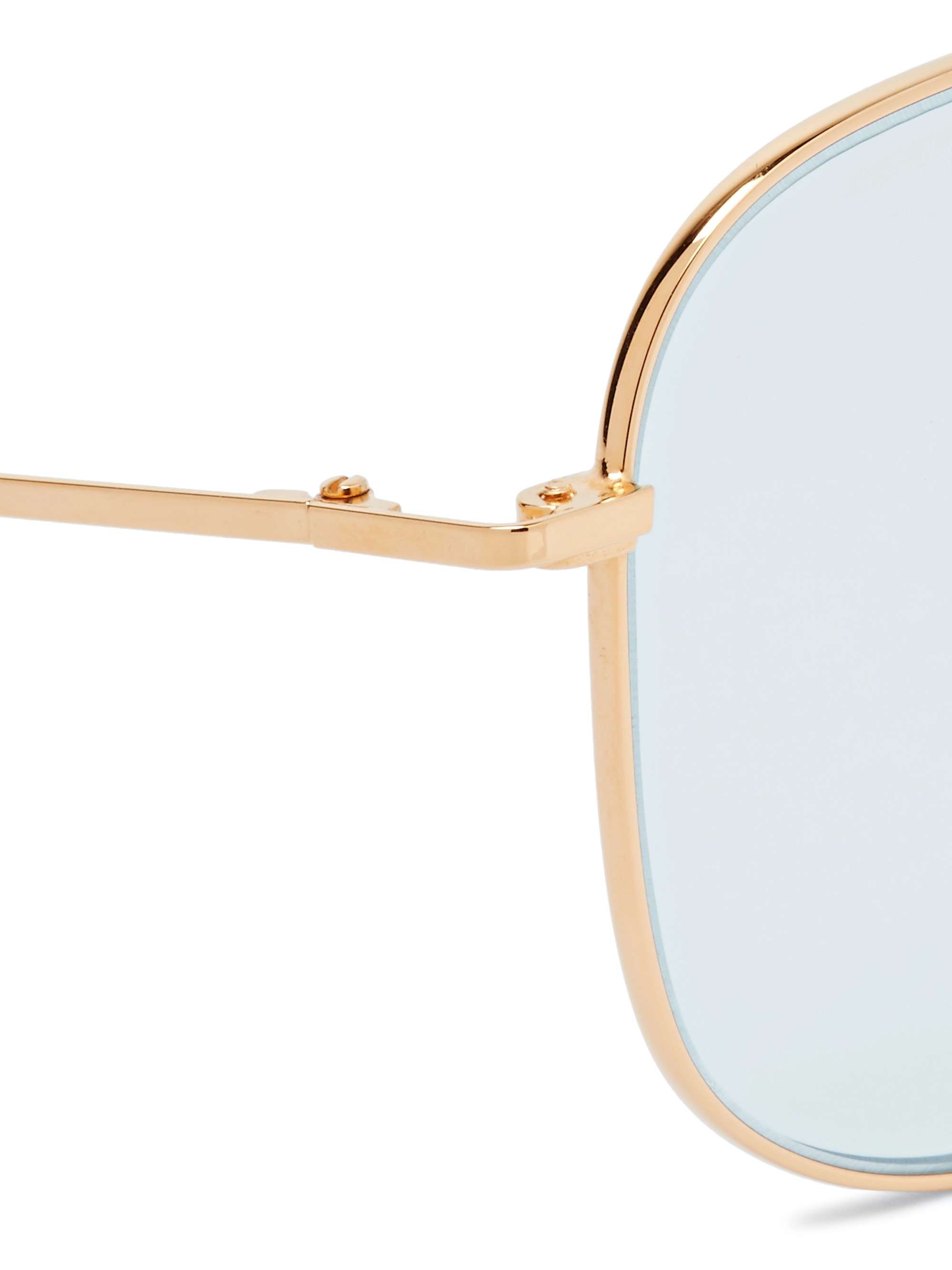 CUTLER AND GROSS Aviator-Style Gold-Tone Sunglasses