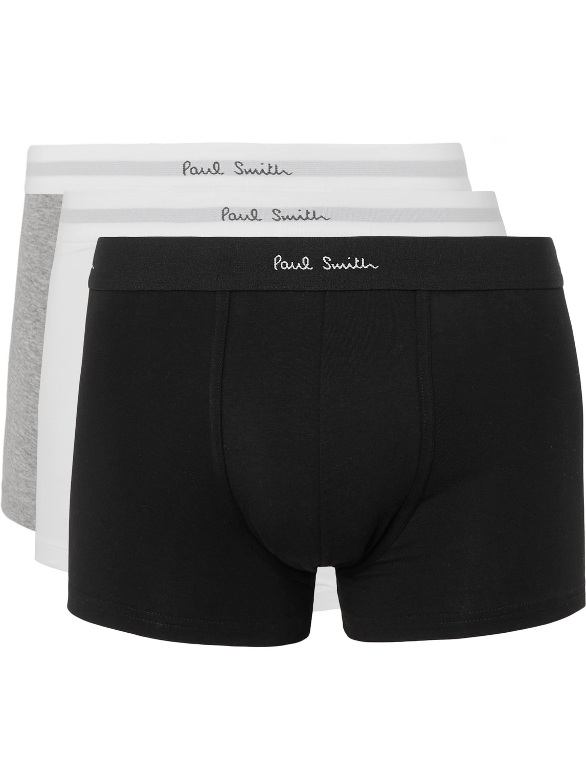 PAUL SMITH THREE-PACK STRETCH-COTTON BOXER BRIEFS