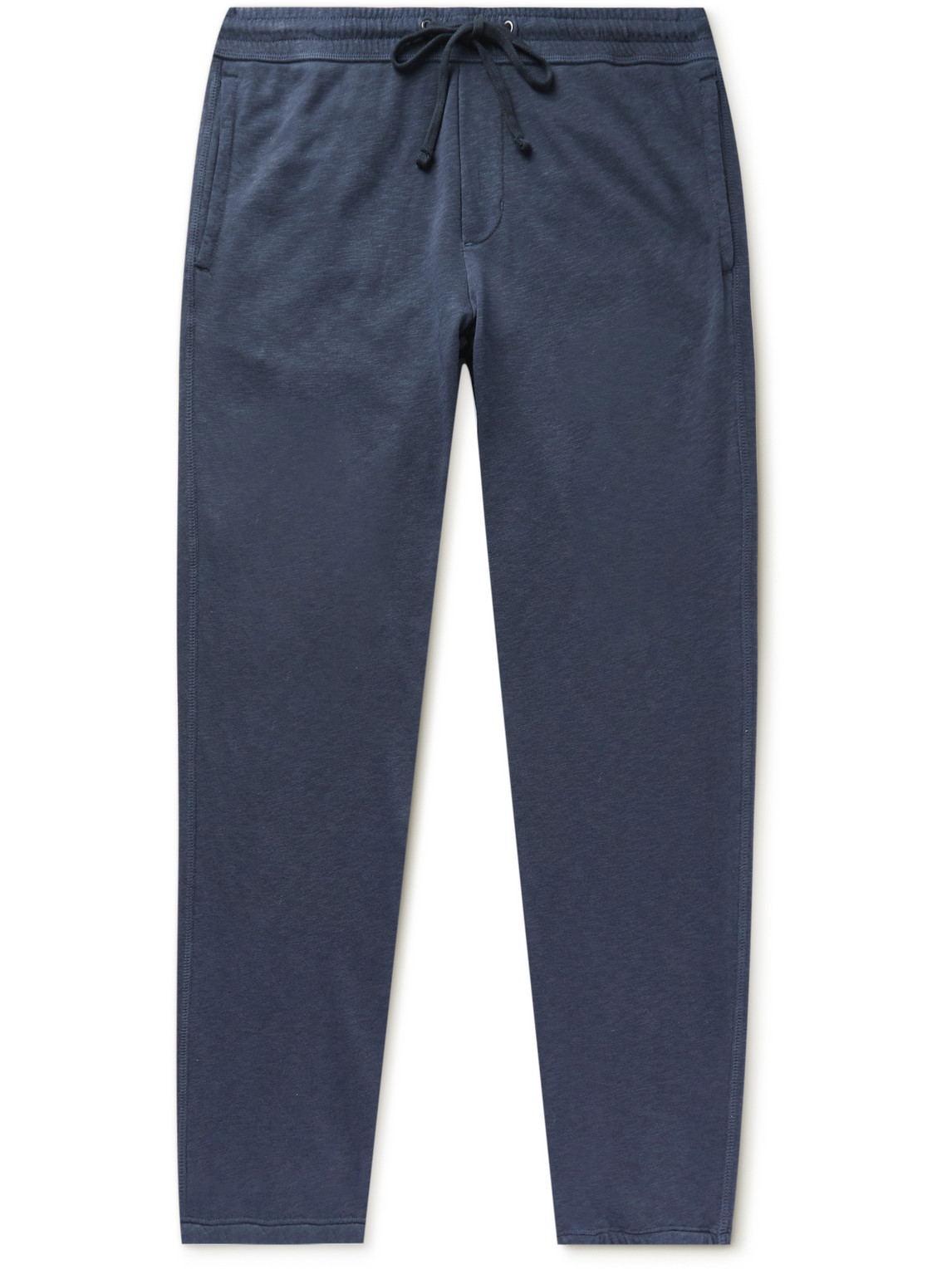 James Perse Straight-leg Supima Cotton-jersey Sweatpants In Blue