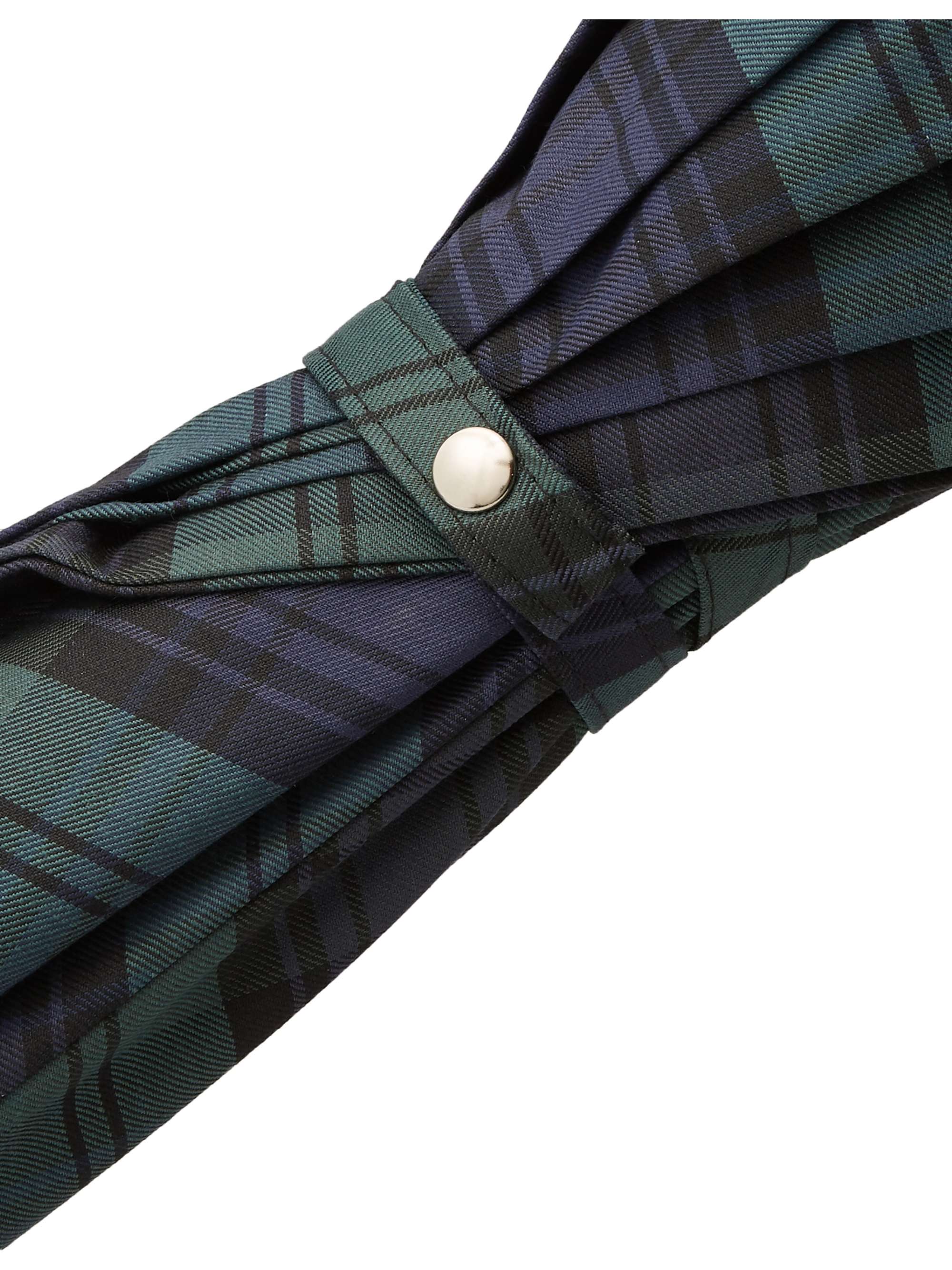 FRANCESCO MAGLIA Checked Wood-Handle Umbrella
