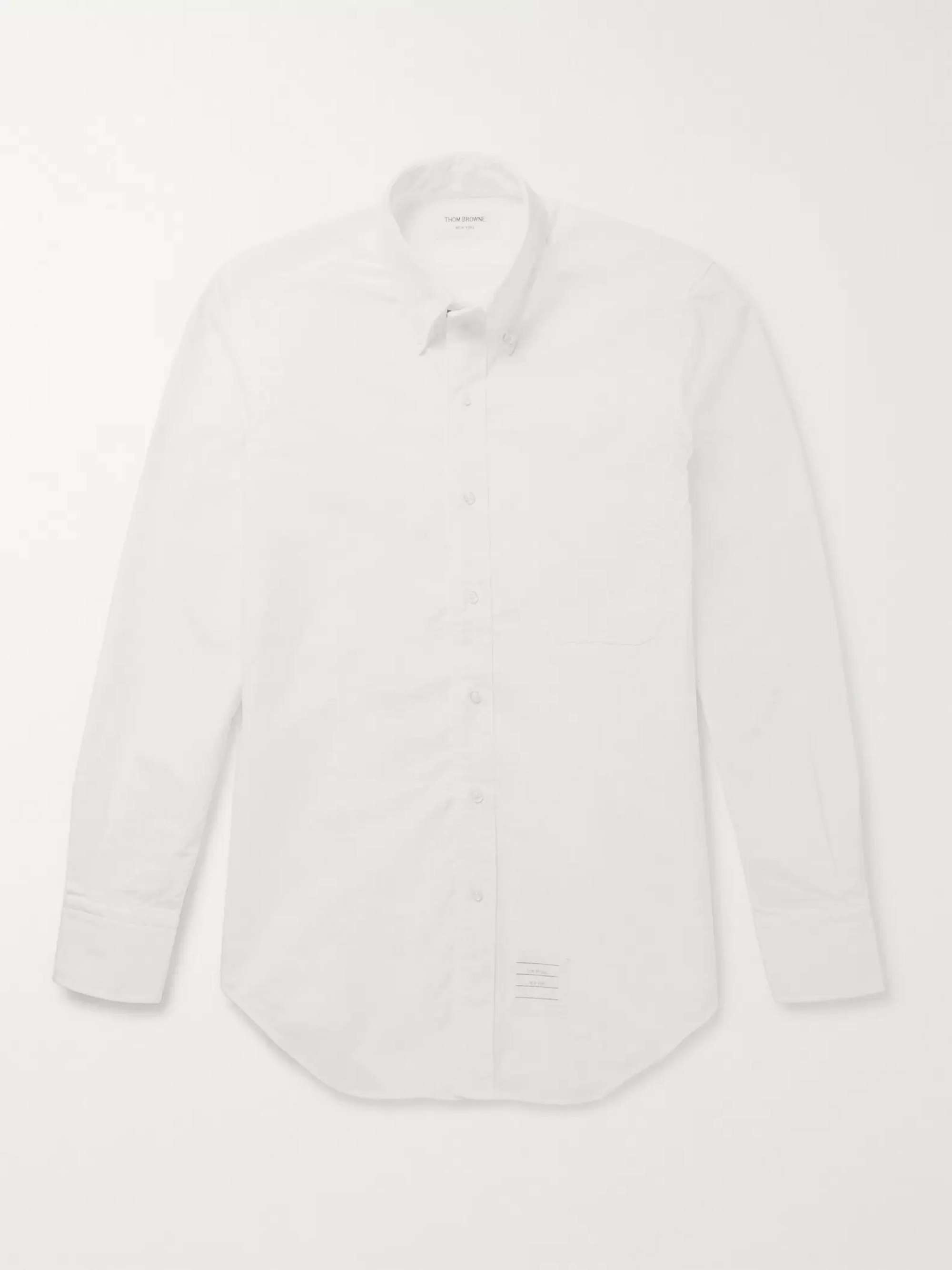 THOM BROWNE Striped Loopback Cotton-Jersey Zip-Up Hoodie for Men