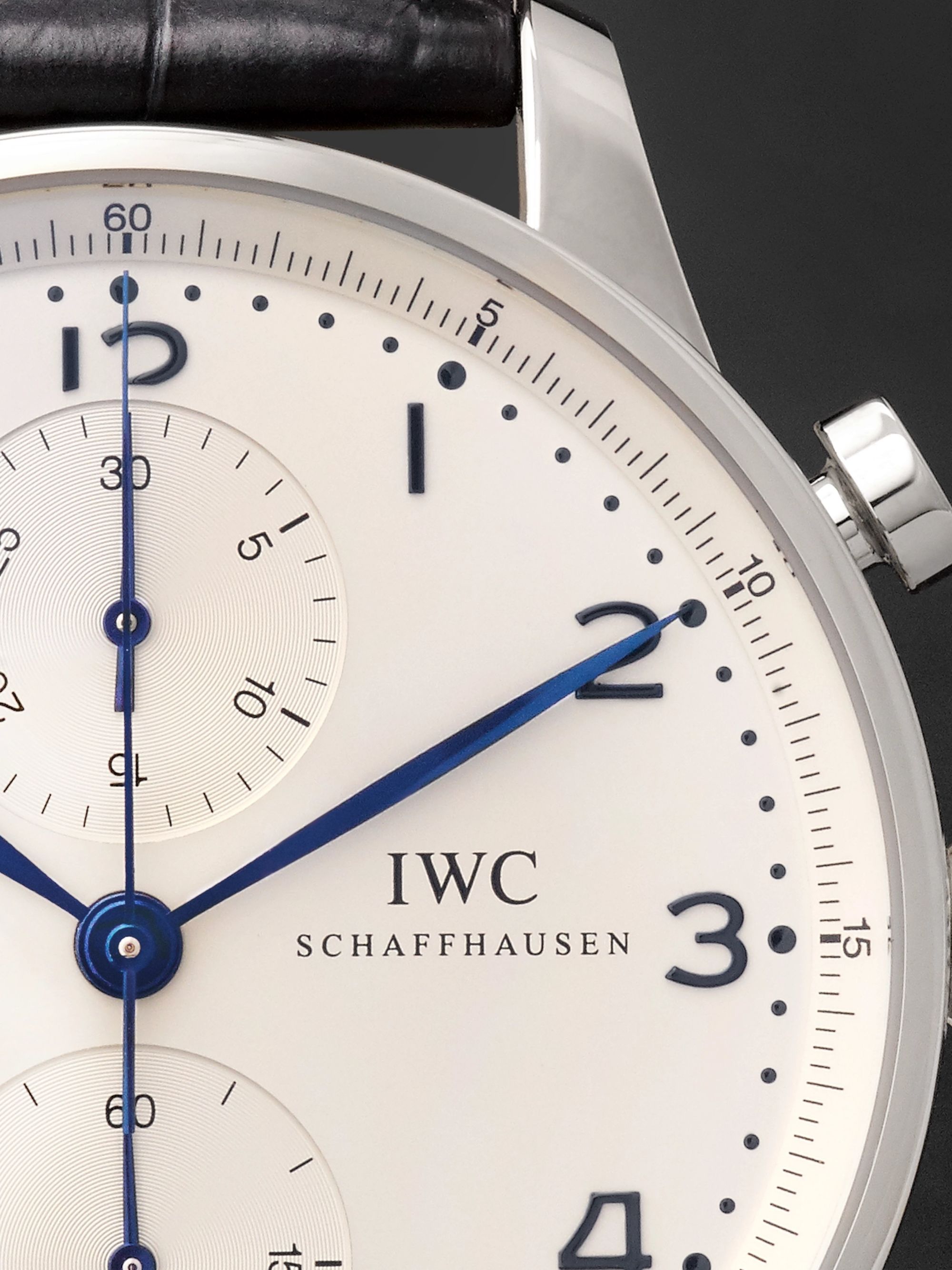 IWC SCHAFFHAUSEN Portugieser Chronograph 41mm Stainless Steel and Alligator Watch