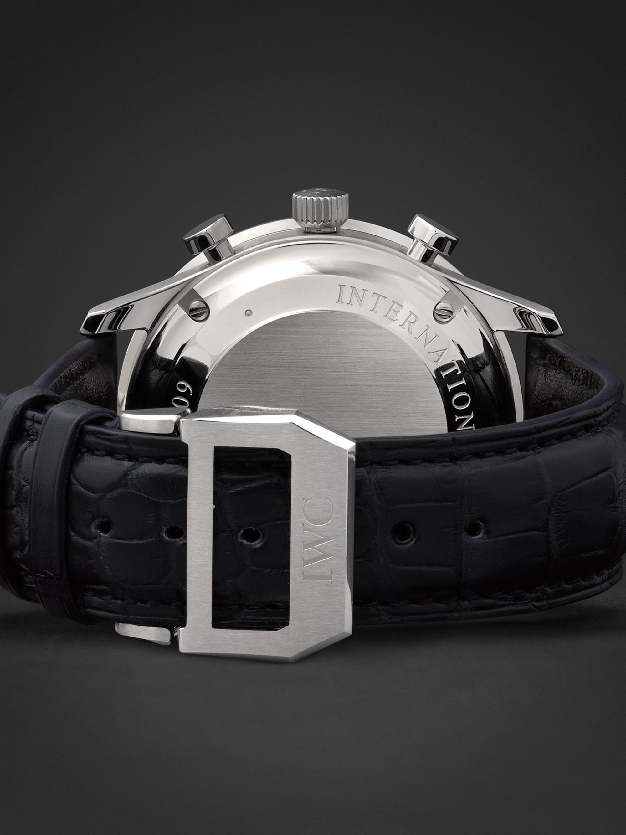 IWC SCHAFFHAUSEN Portugieser Chronograph 41mm Stainless Steel and Alligator Watch