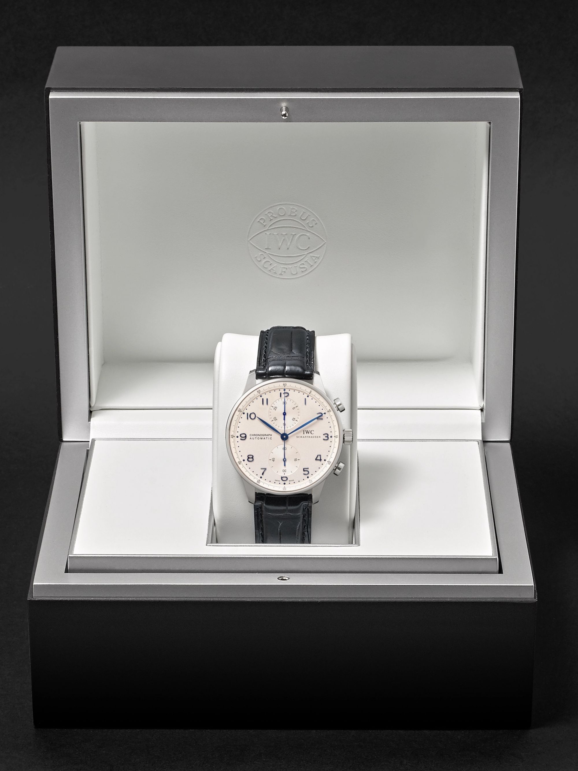 IWC SCHAFFHAUSEN Portugieser Chronograph 41mm Stainless Steel and Alligator Watch