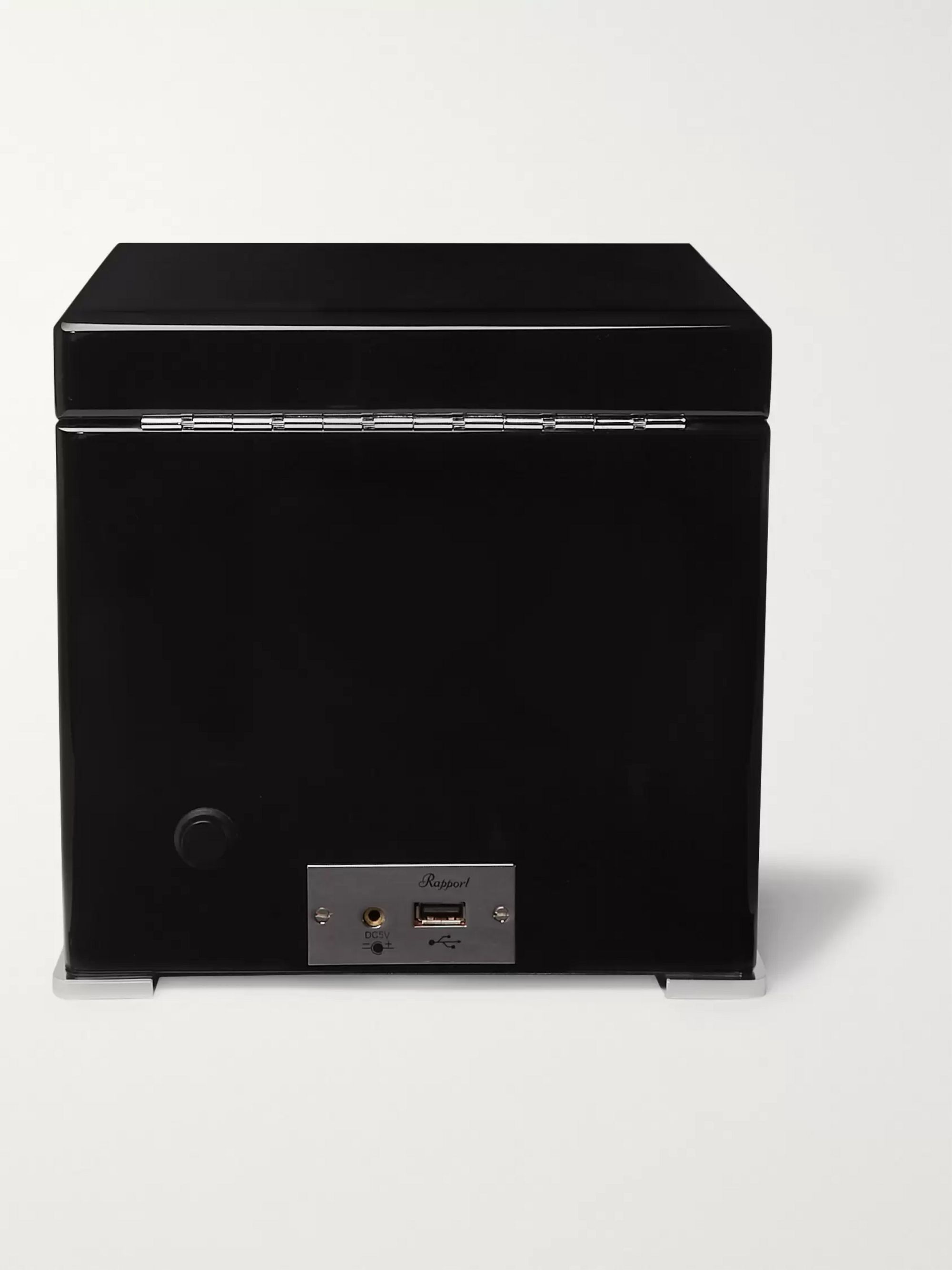 RAPPORT LONDON Perpetua III Lacquered Ebony Watch Winder