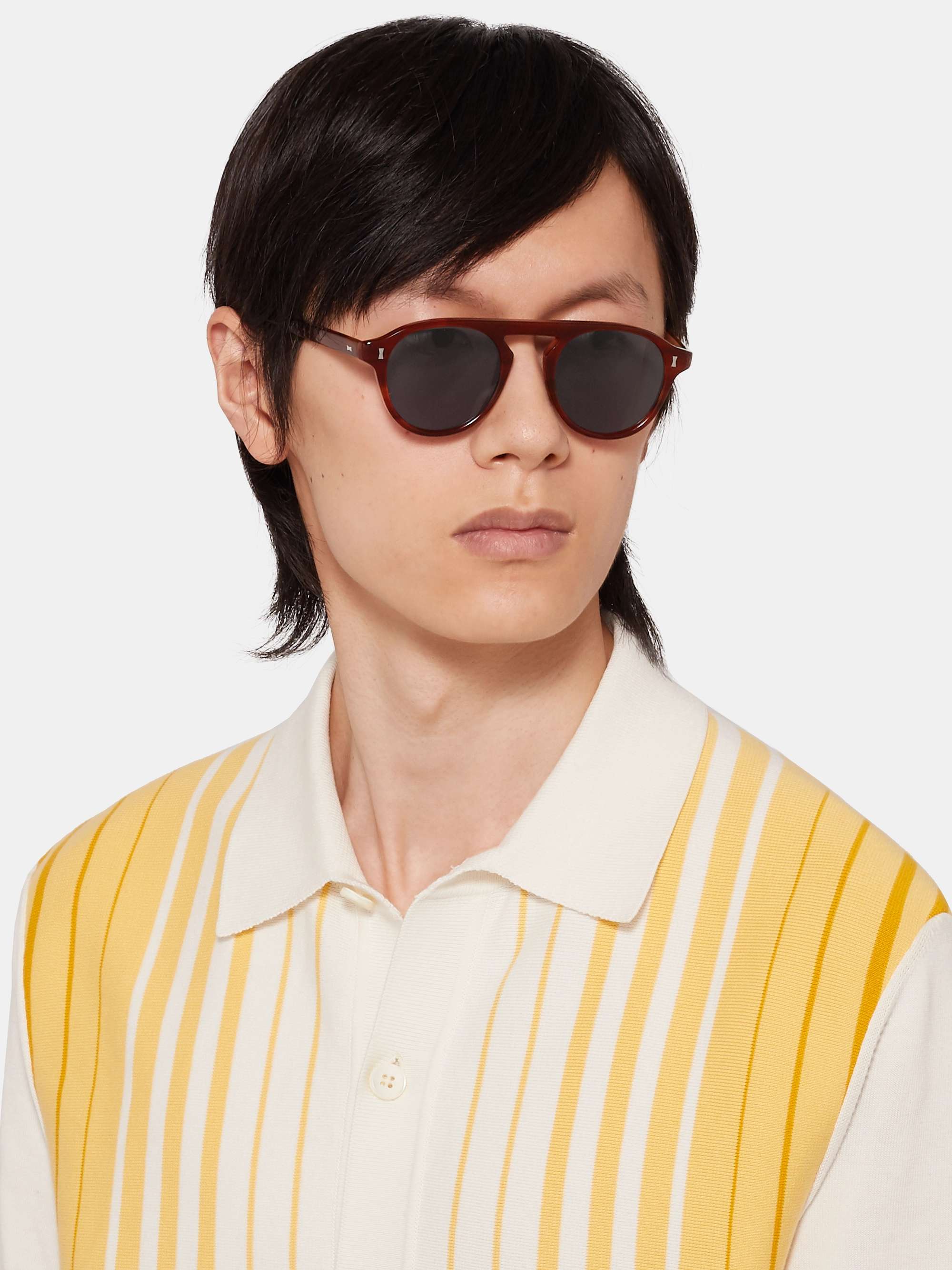 CUBITTS Tonbridge Aviator-Style Acetate Sunglasses