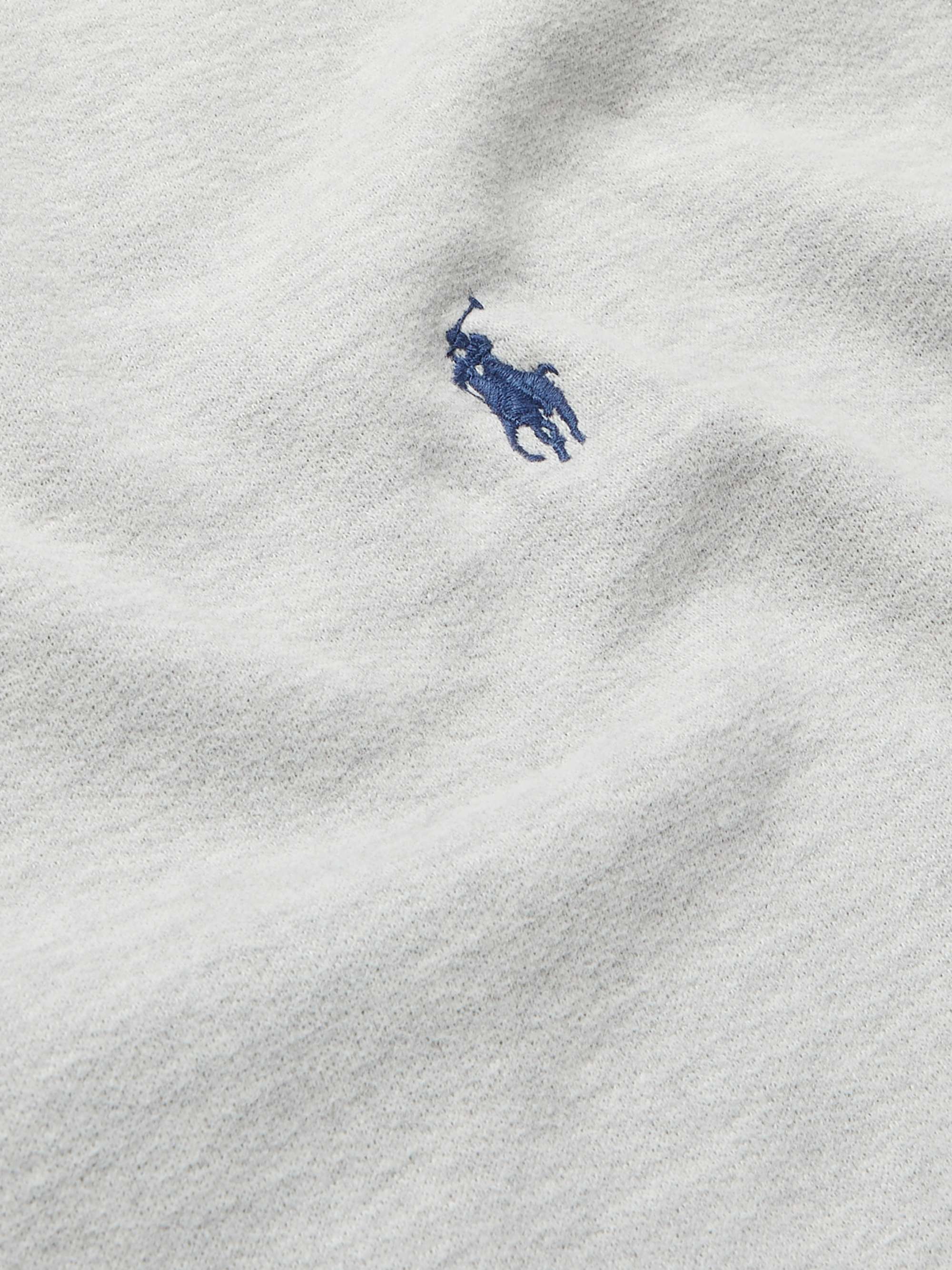 POLO RALPH LAUREN Melangé Fleece-Back Cotton-Blend Jersey Sweatshirt