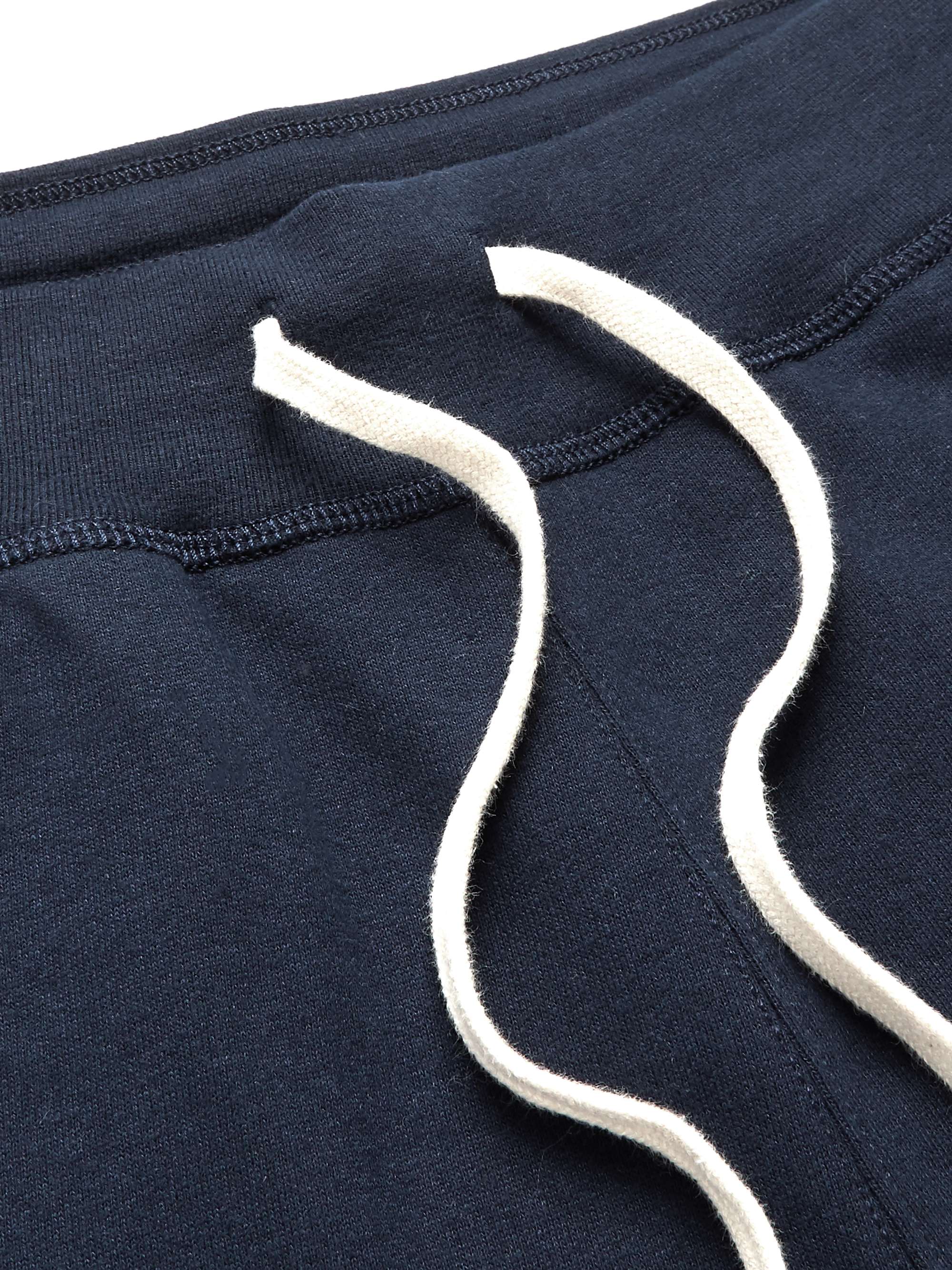 POLO RALPH LAUREN Tapered Logo-Embroidered Cotton-Blend Jersey Sweatpants